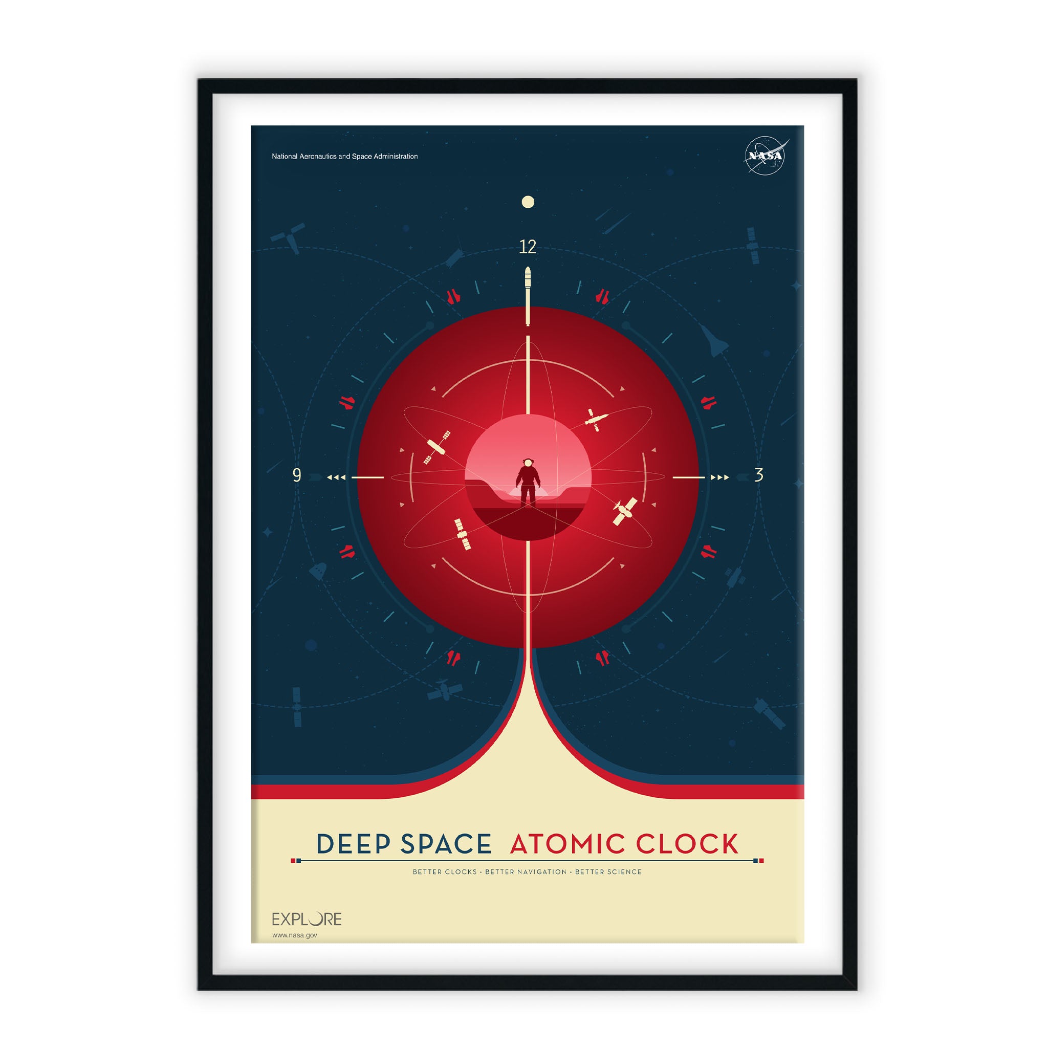 Atomic Clock Red  - Visions of the Future NASA