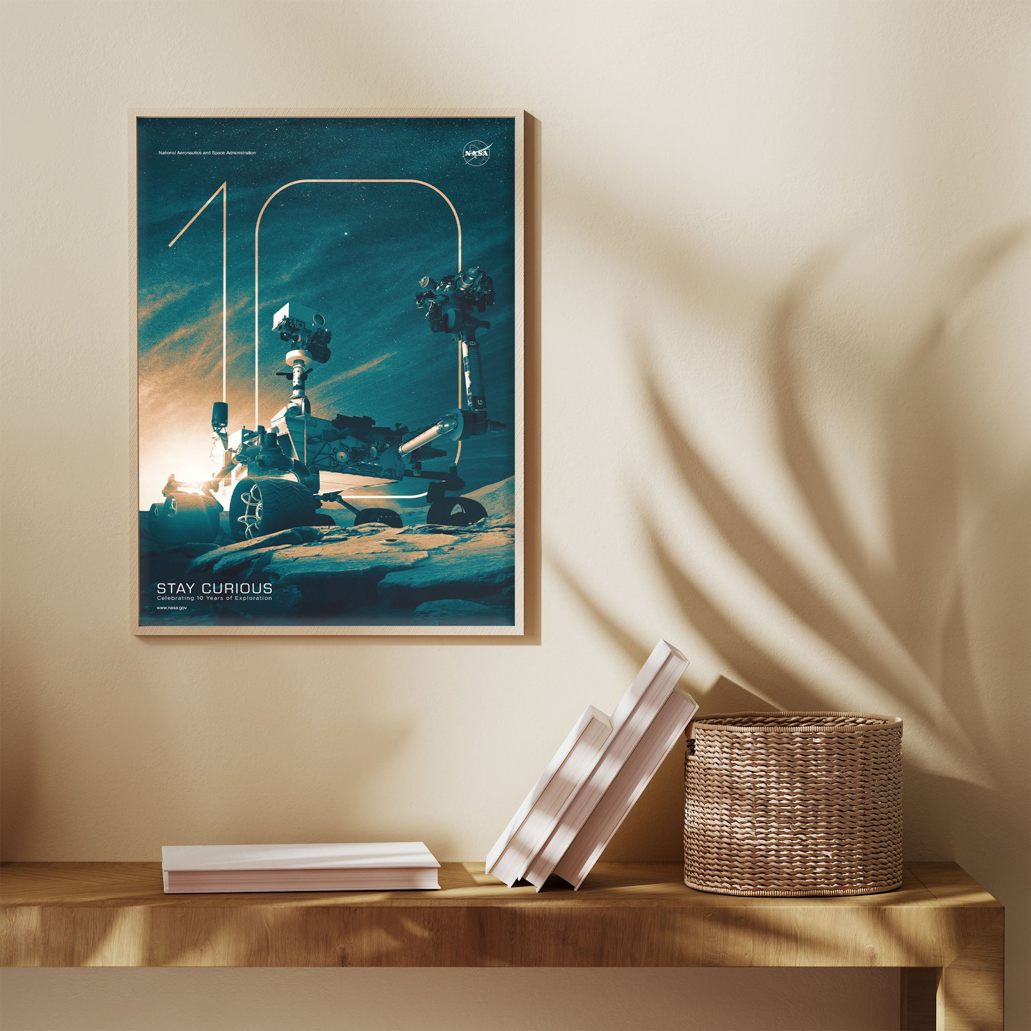 10 years of Curiosity on Mars - NASA Poster