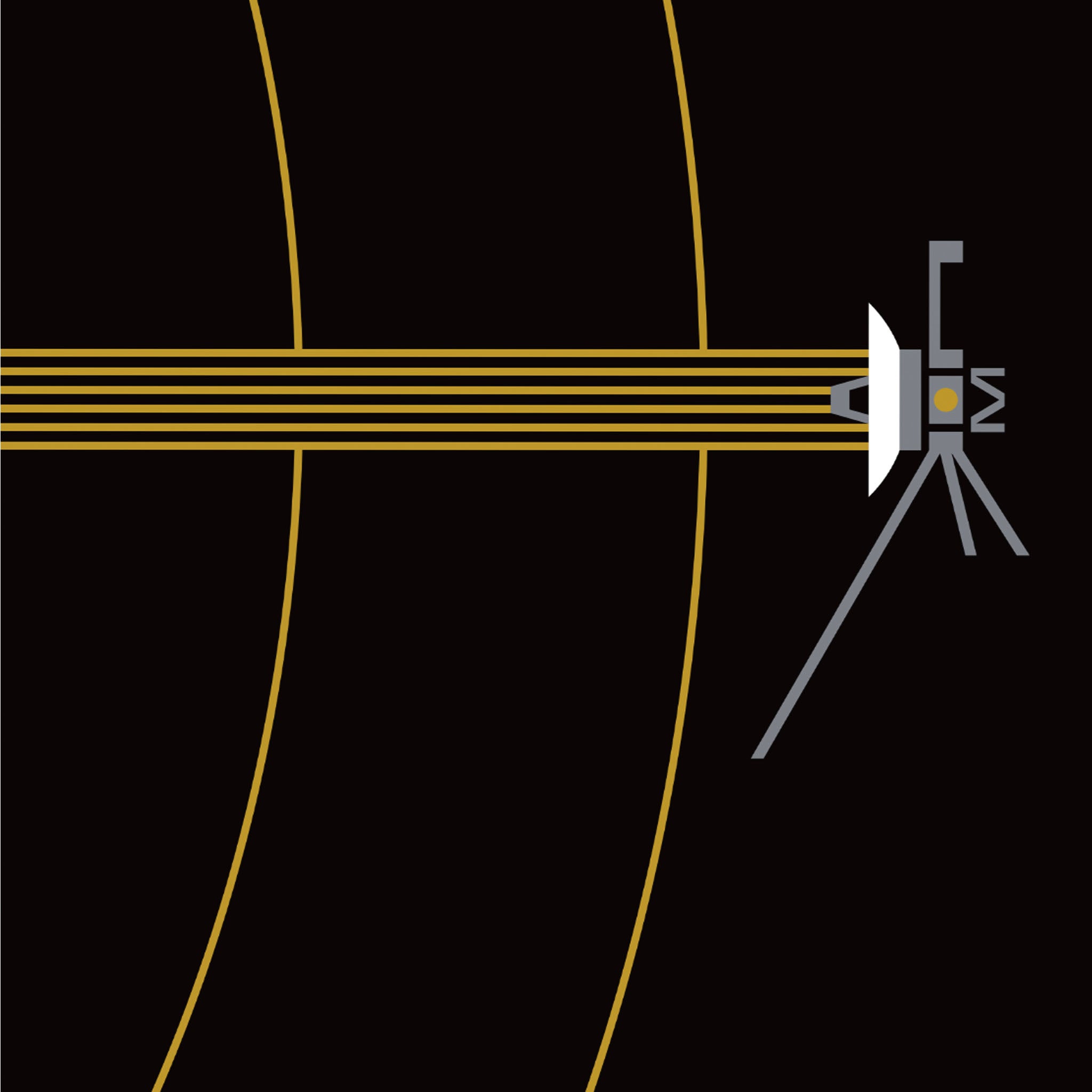 Voyager Interstellar Gold - NASA Poster