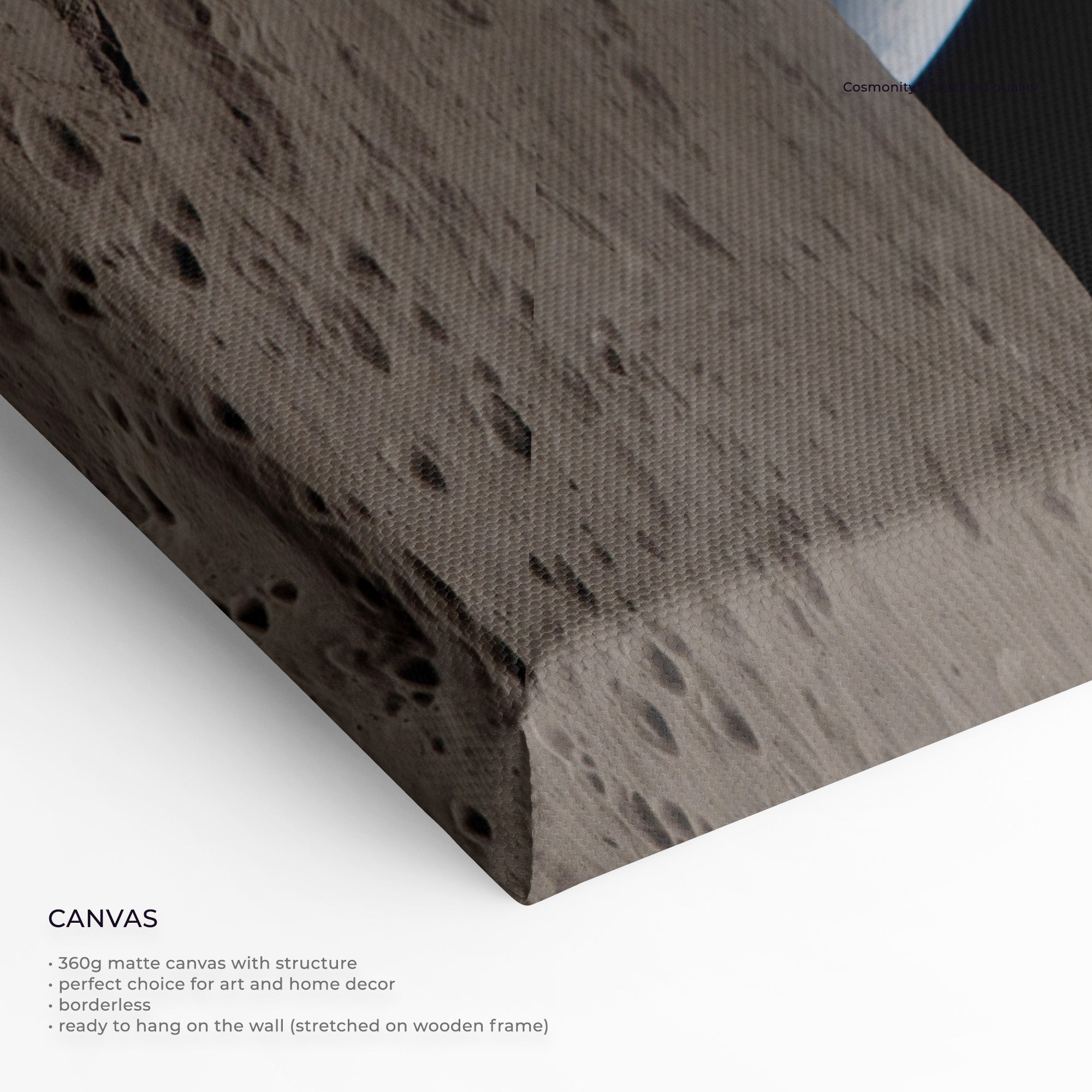 Earthset canvas close-up