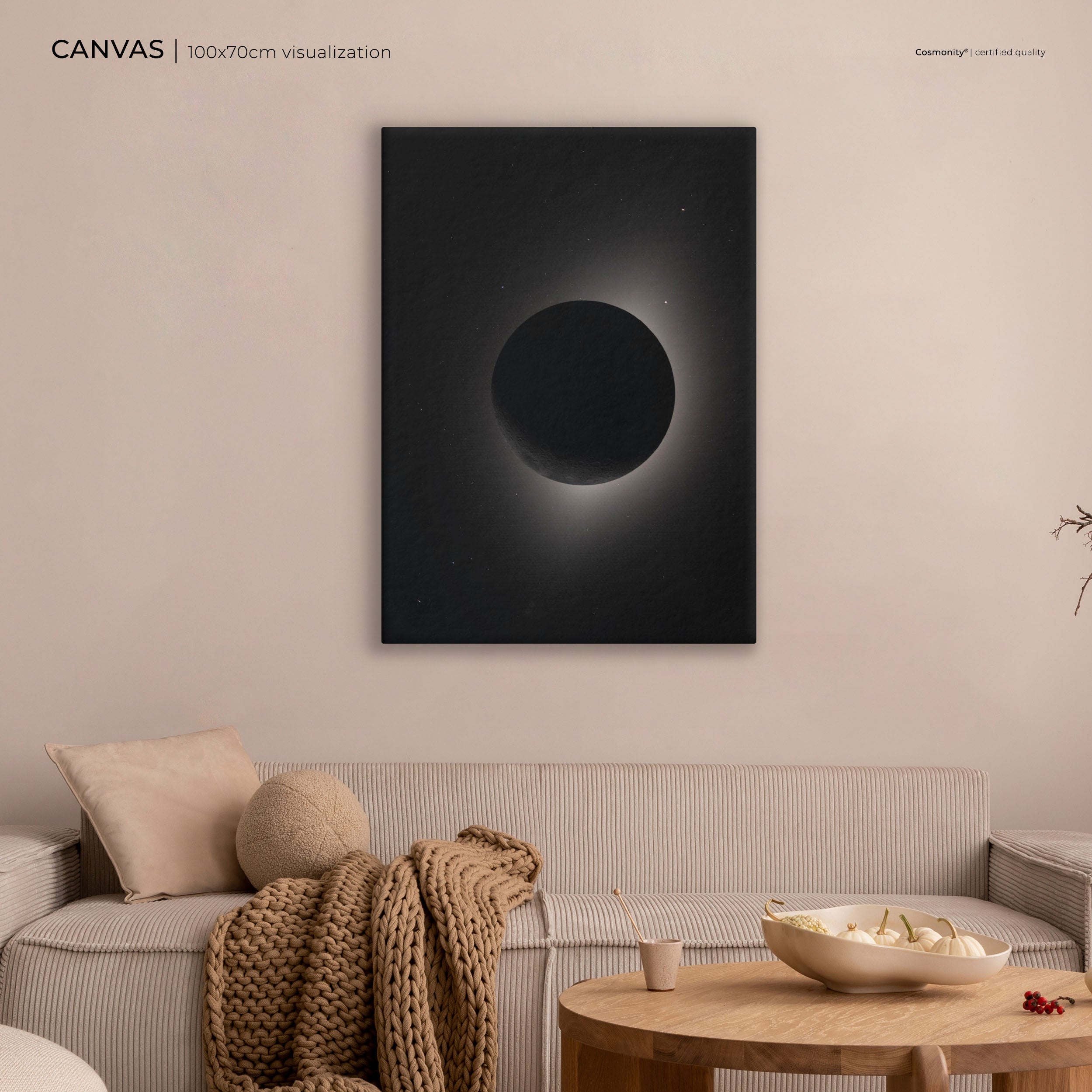 The Planets Shine Bright canvas room visualization
