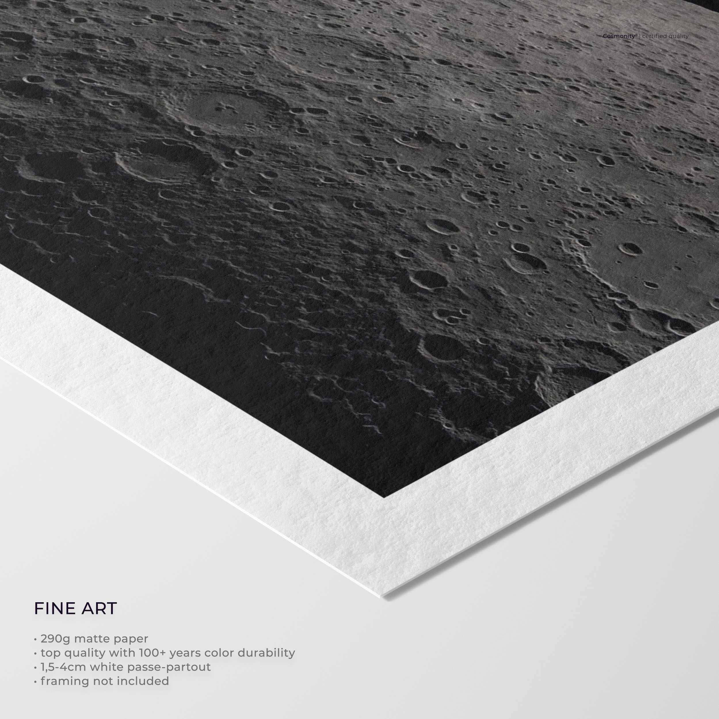 Moon and Beauty of the Earth fine art print close-up