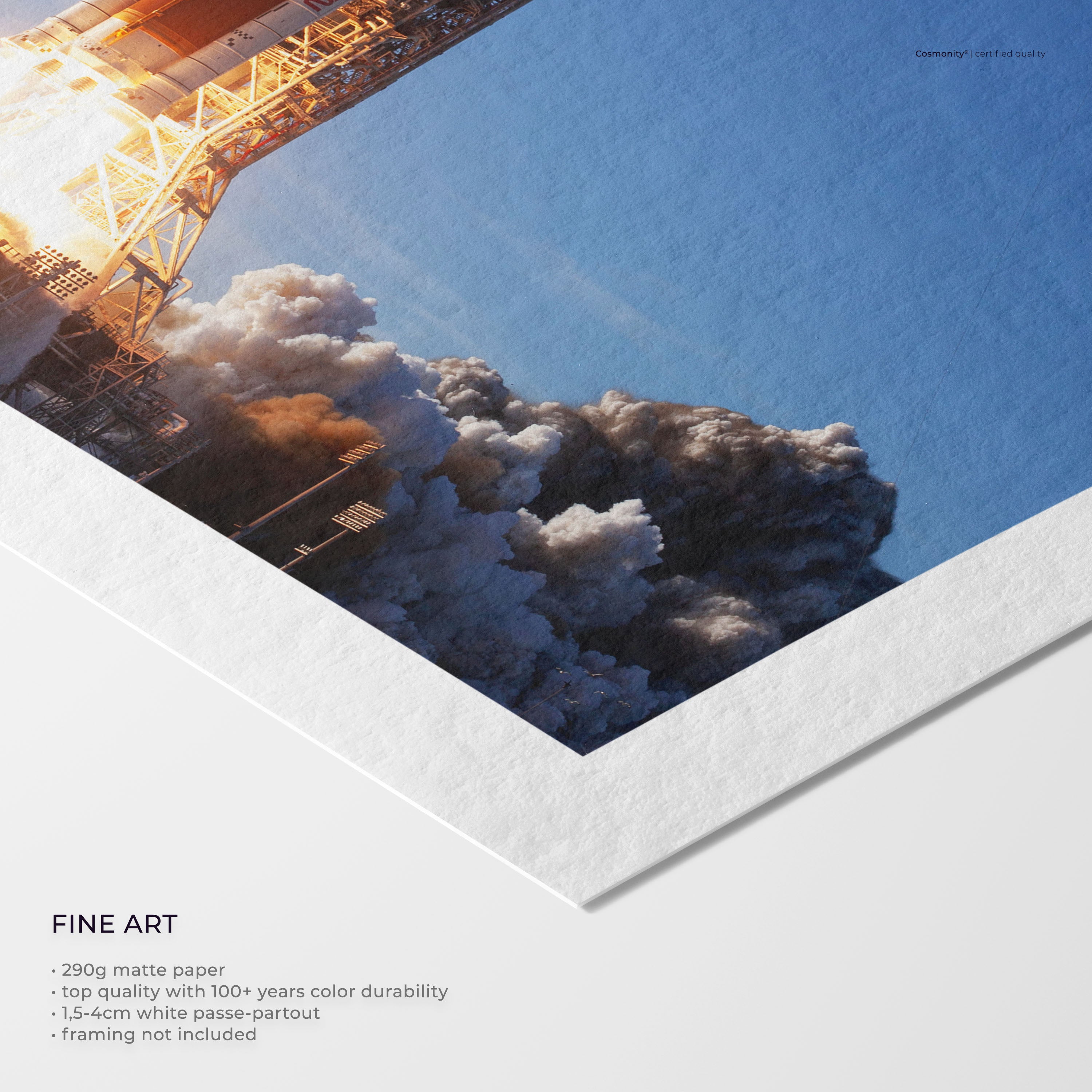 Artemis II Launch fine art print close-up
