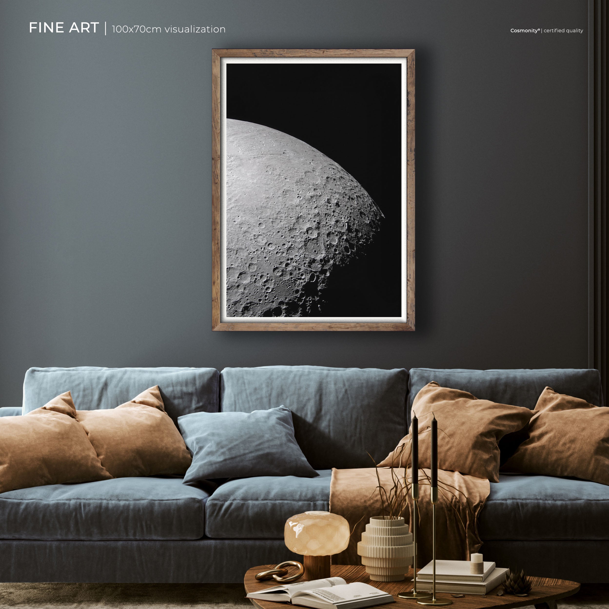 Orientale Basin at the Edge of Light fine art room visualization