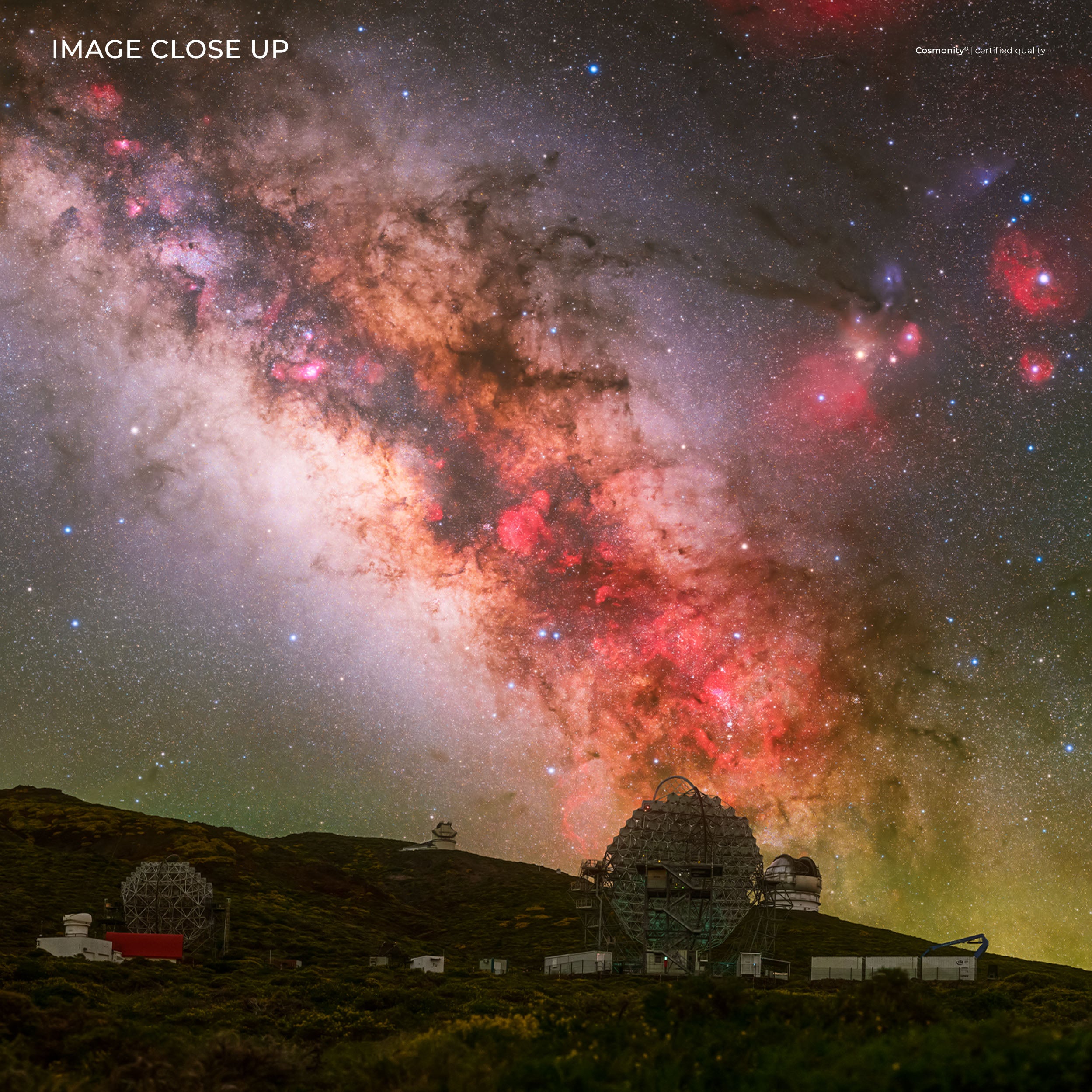 Milky Way over Magic Telescopes