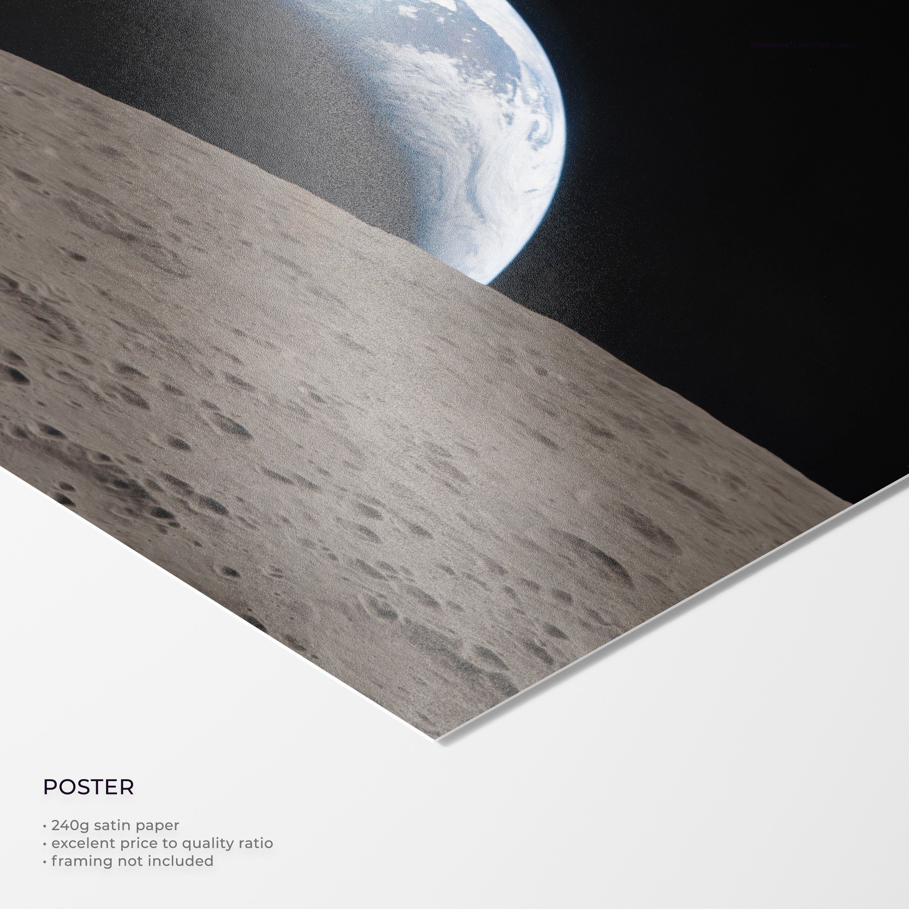 Earthset poster print close-up