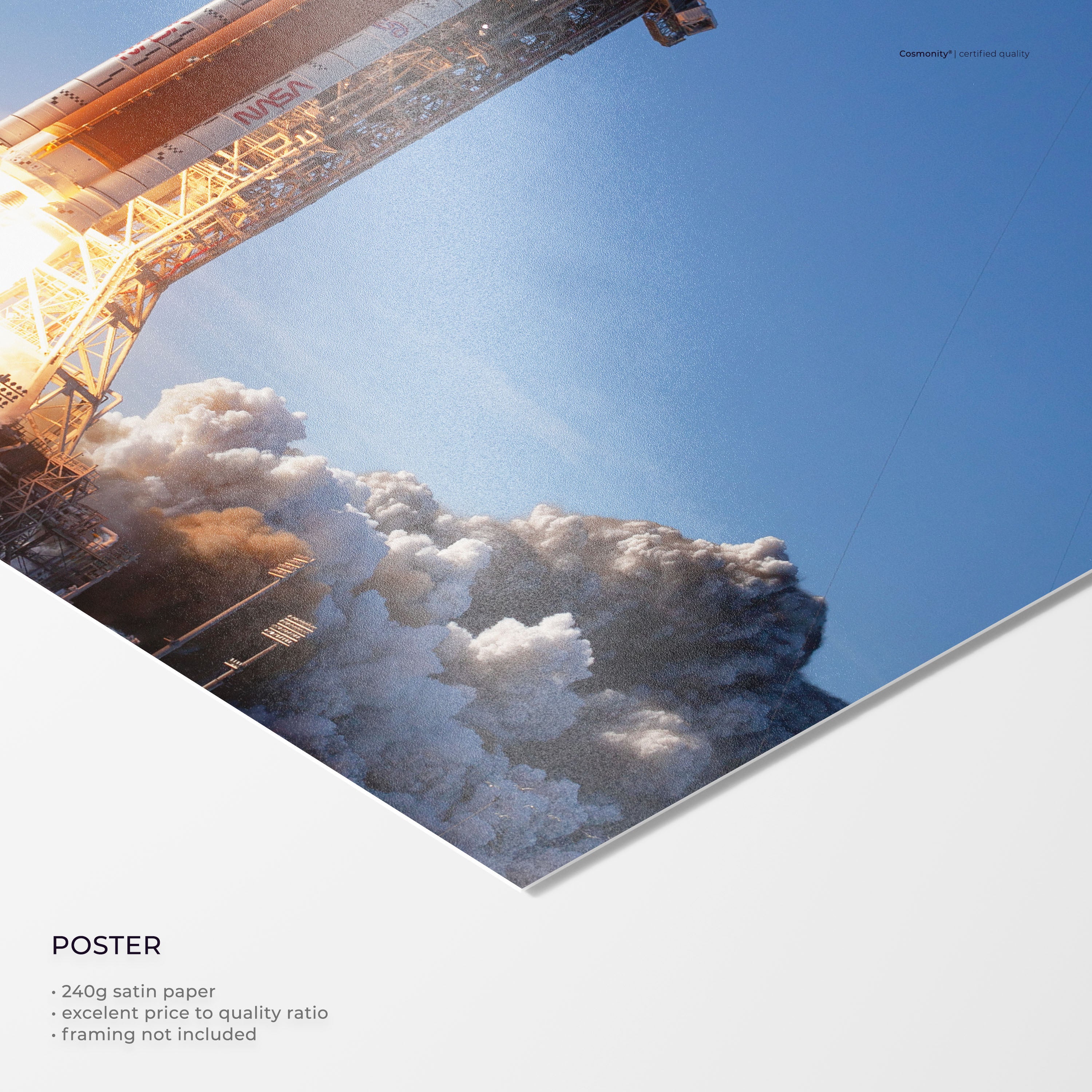 Artemis II Launch poster print close-up