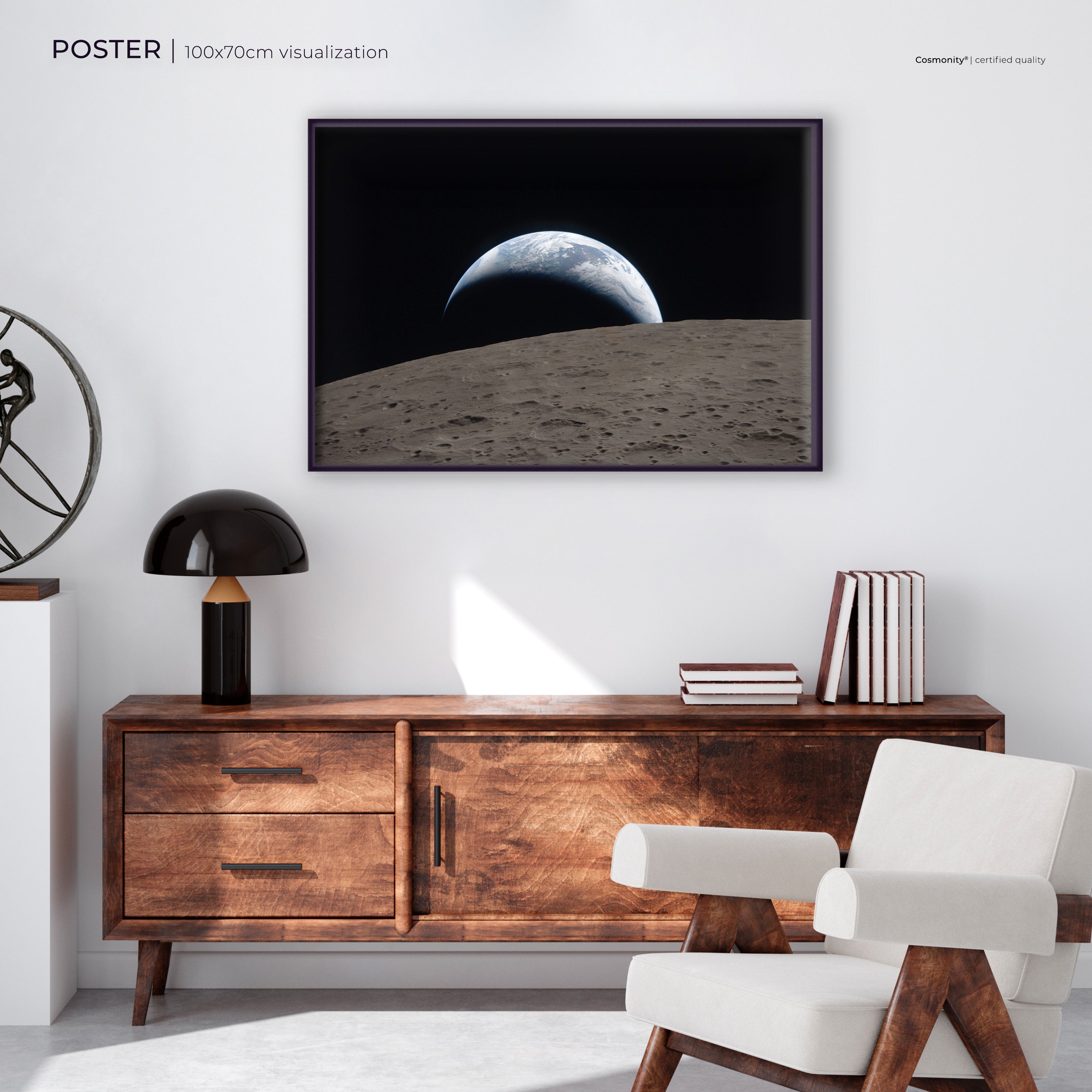 Earthset poster room visualization
