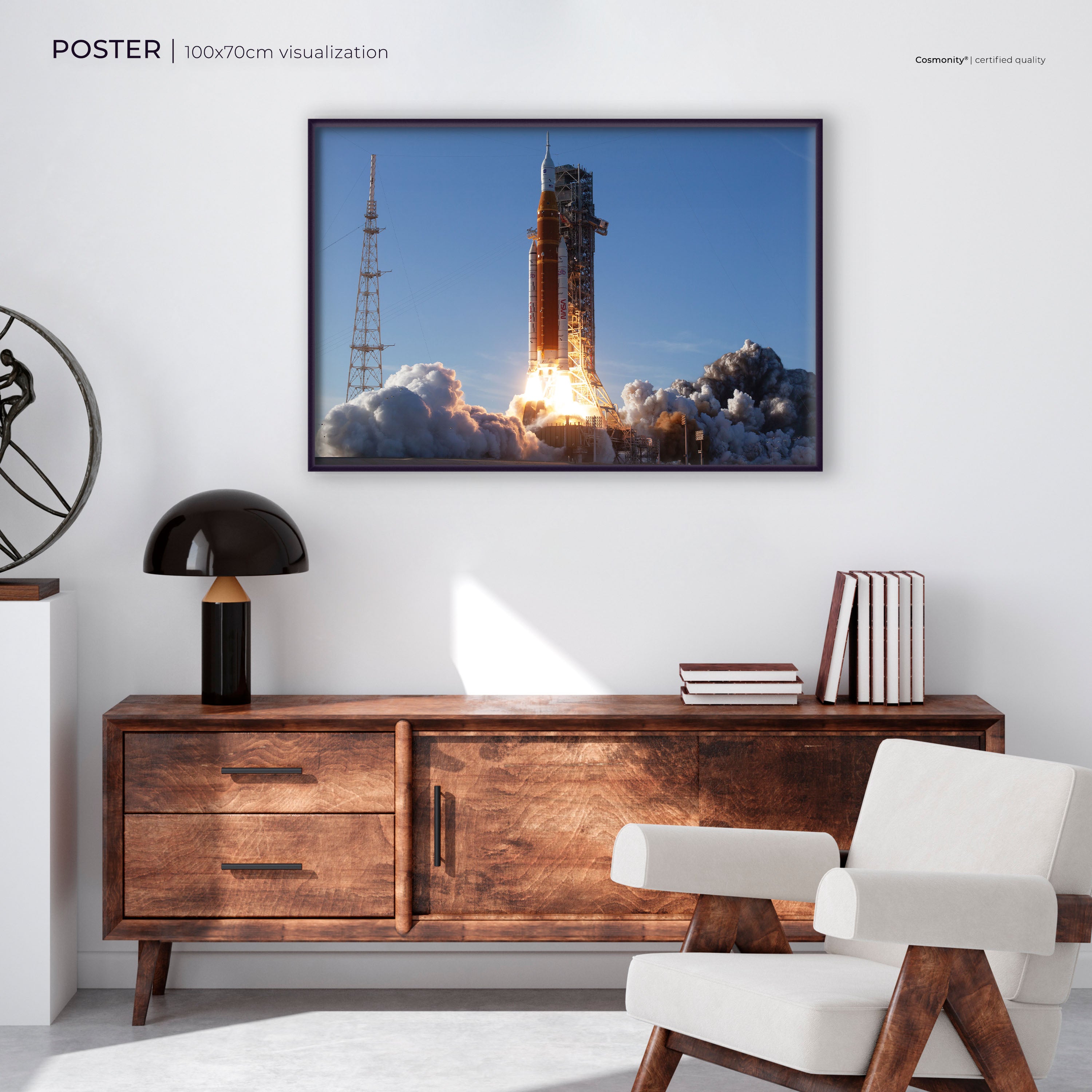 Artemis II Launch poster room visualization