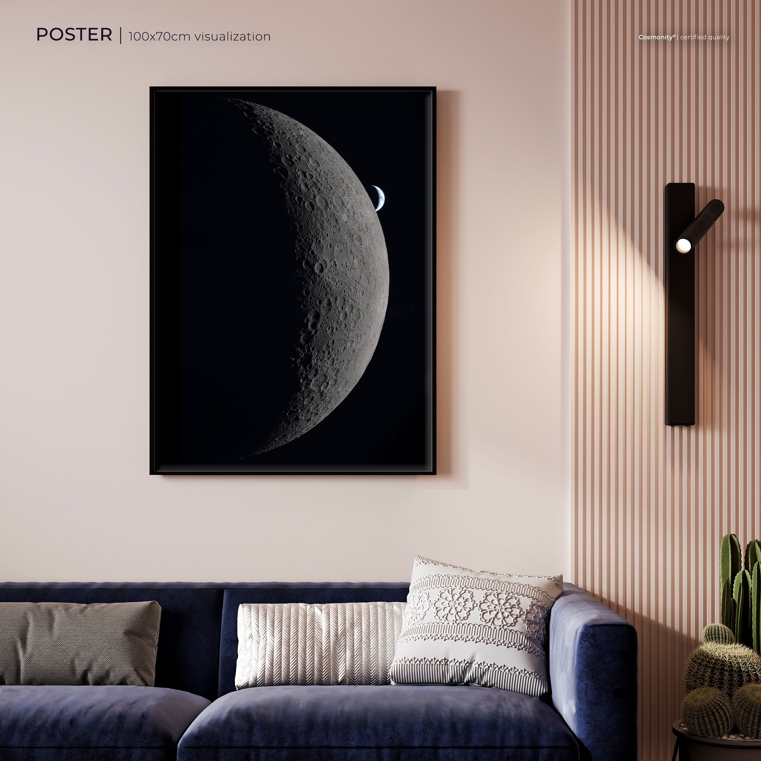 A New View of the Moon poster room visualization