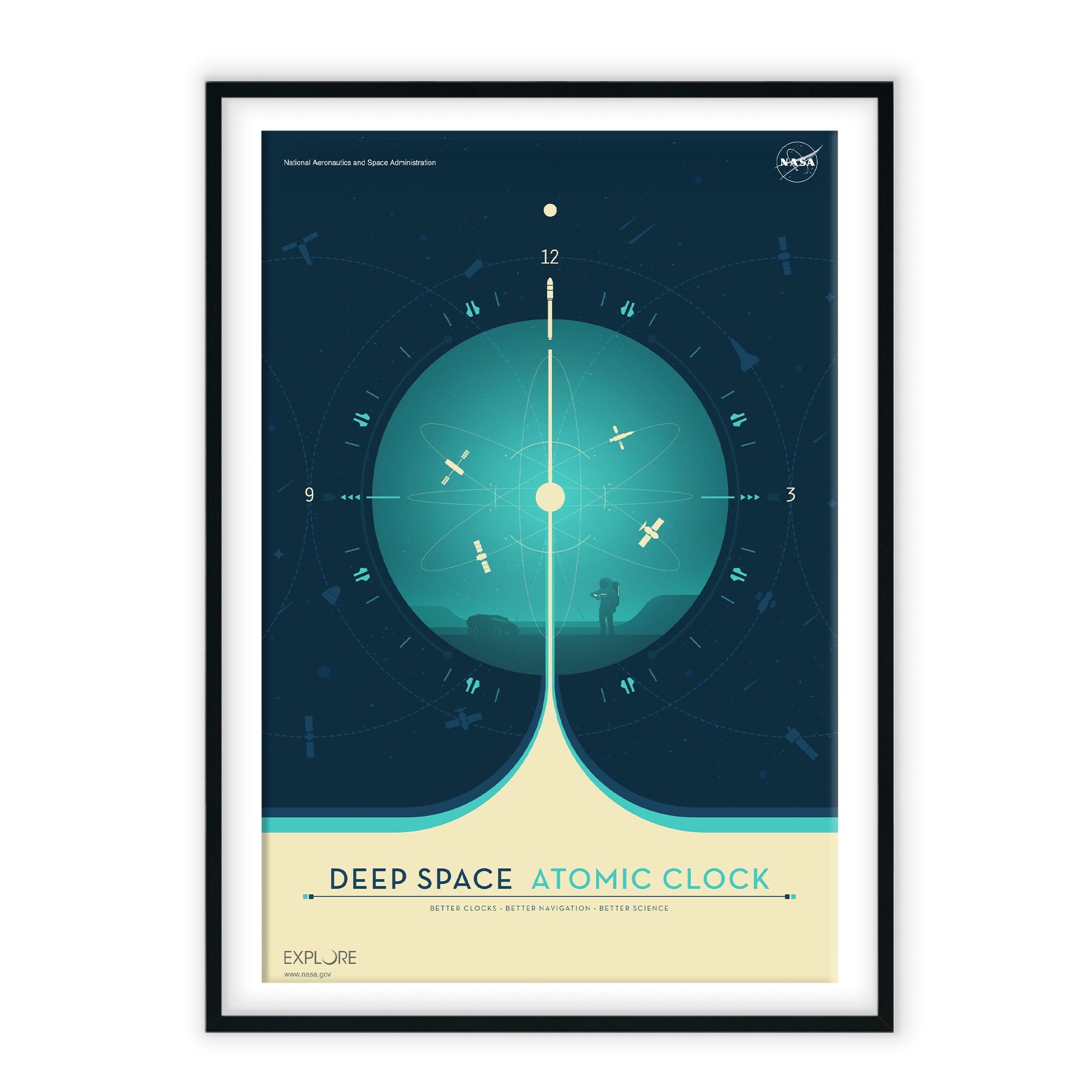 Atomic Clock Blue  - Visions of the Future NASA