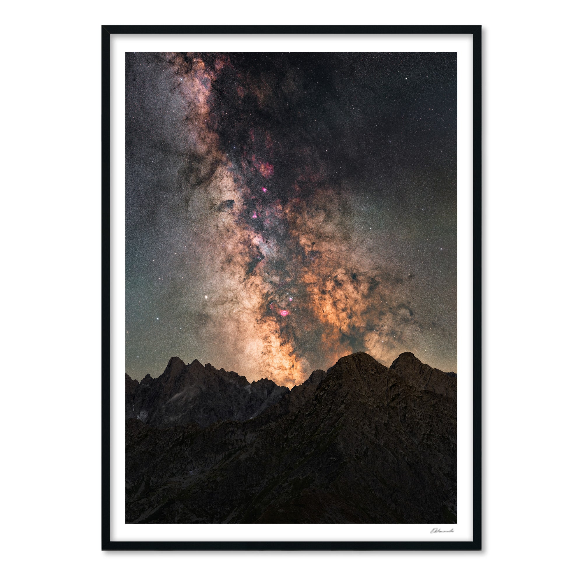 Milky Way Core over Tatra Mountains