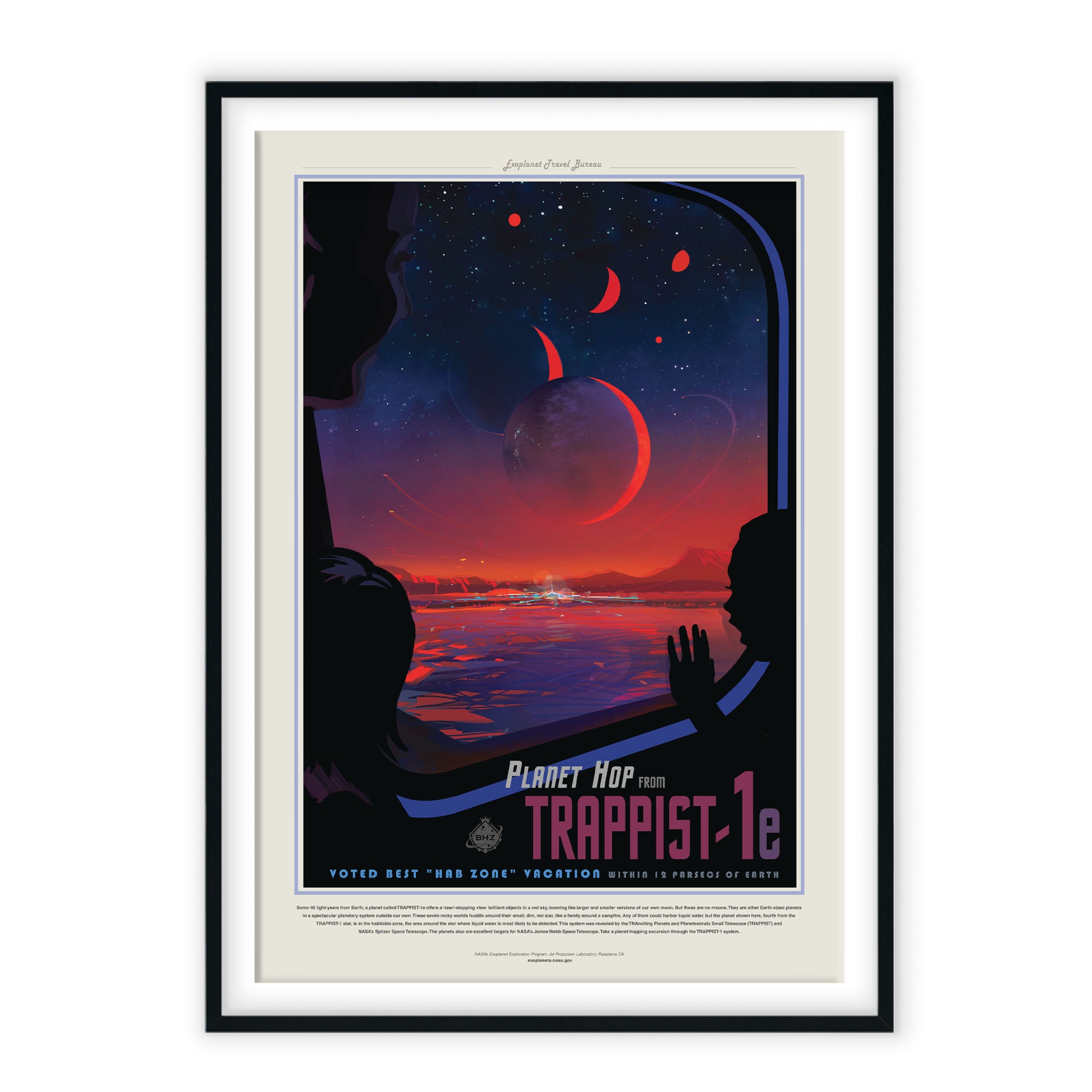 Trappist 1e - Visions of the Future Plakat NASA