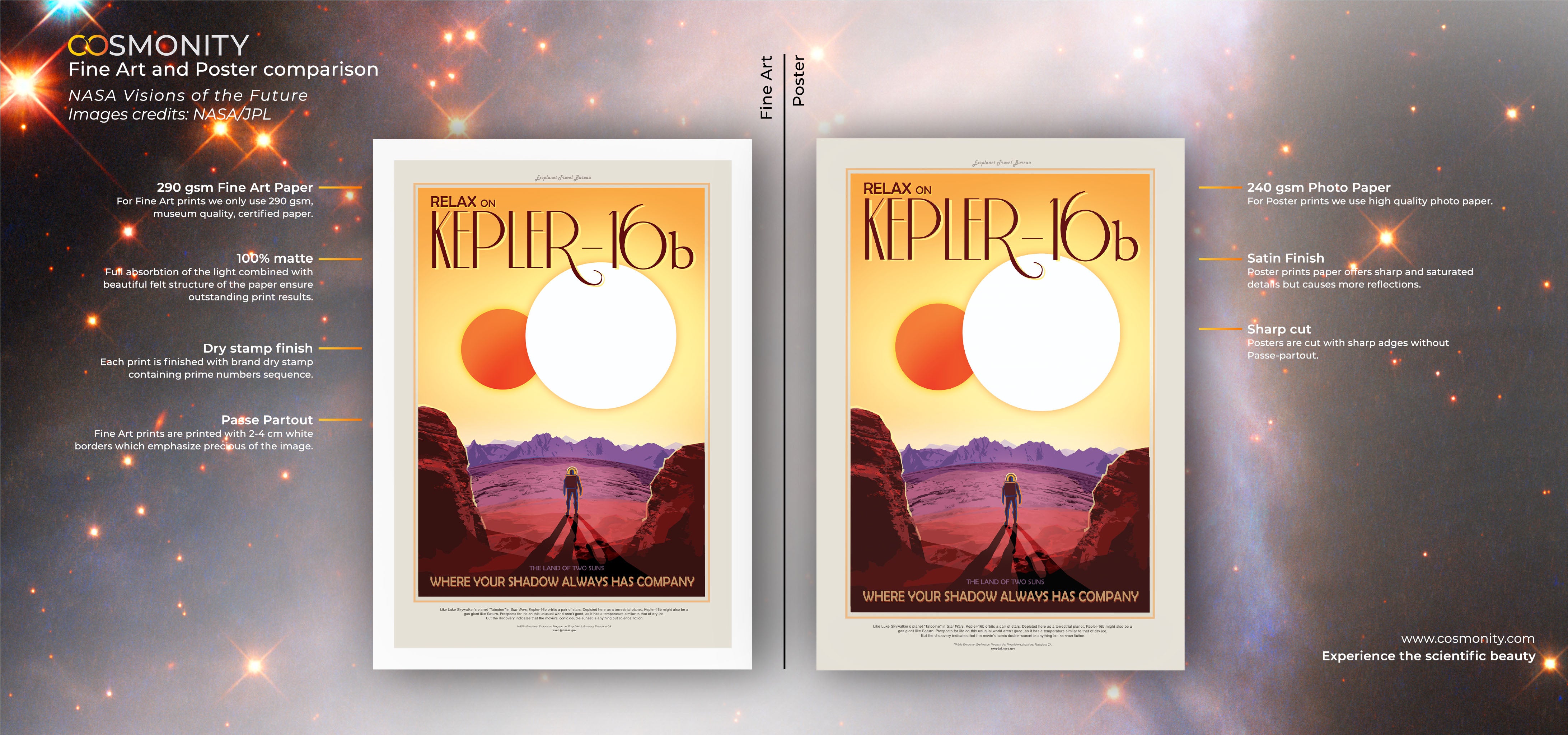 Kepler 16b - Visions of the Future Plakat NASA