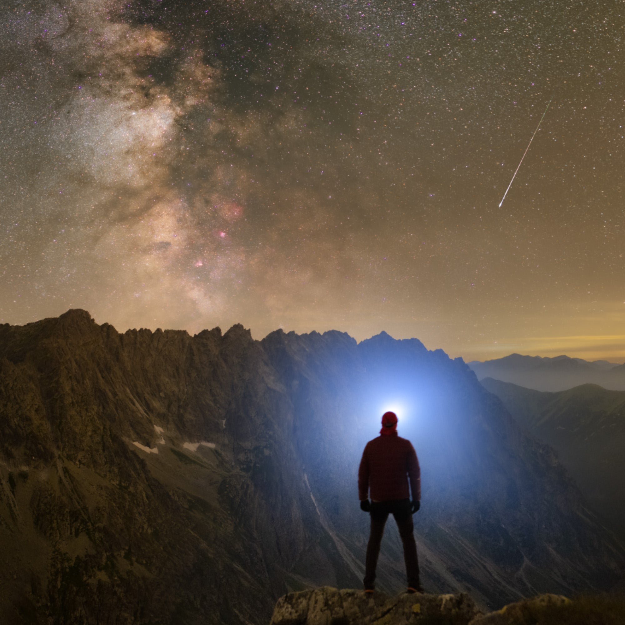 Perseids over the Mountains