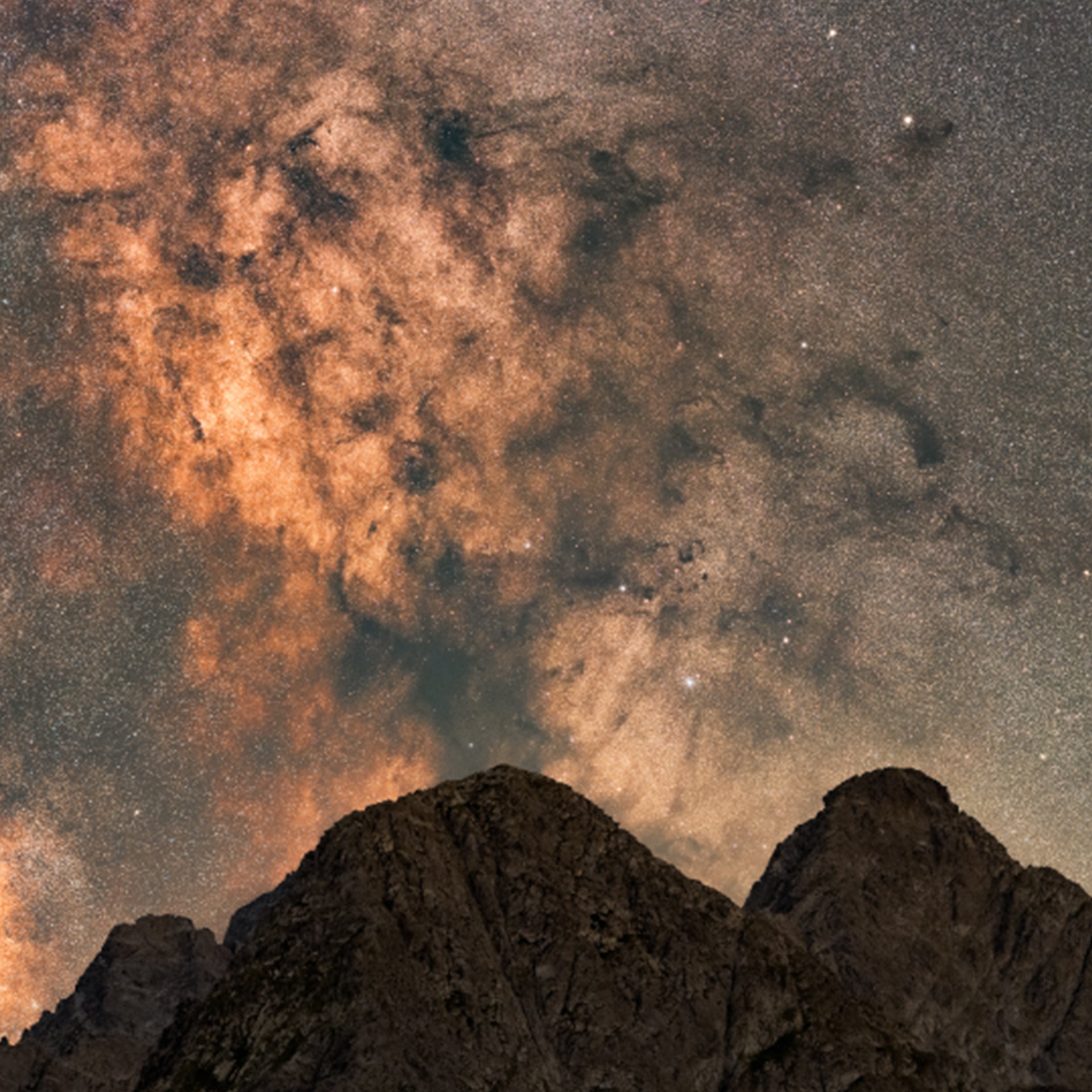 Milky Way Core over Tatra Mountains