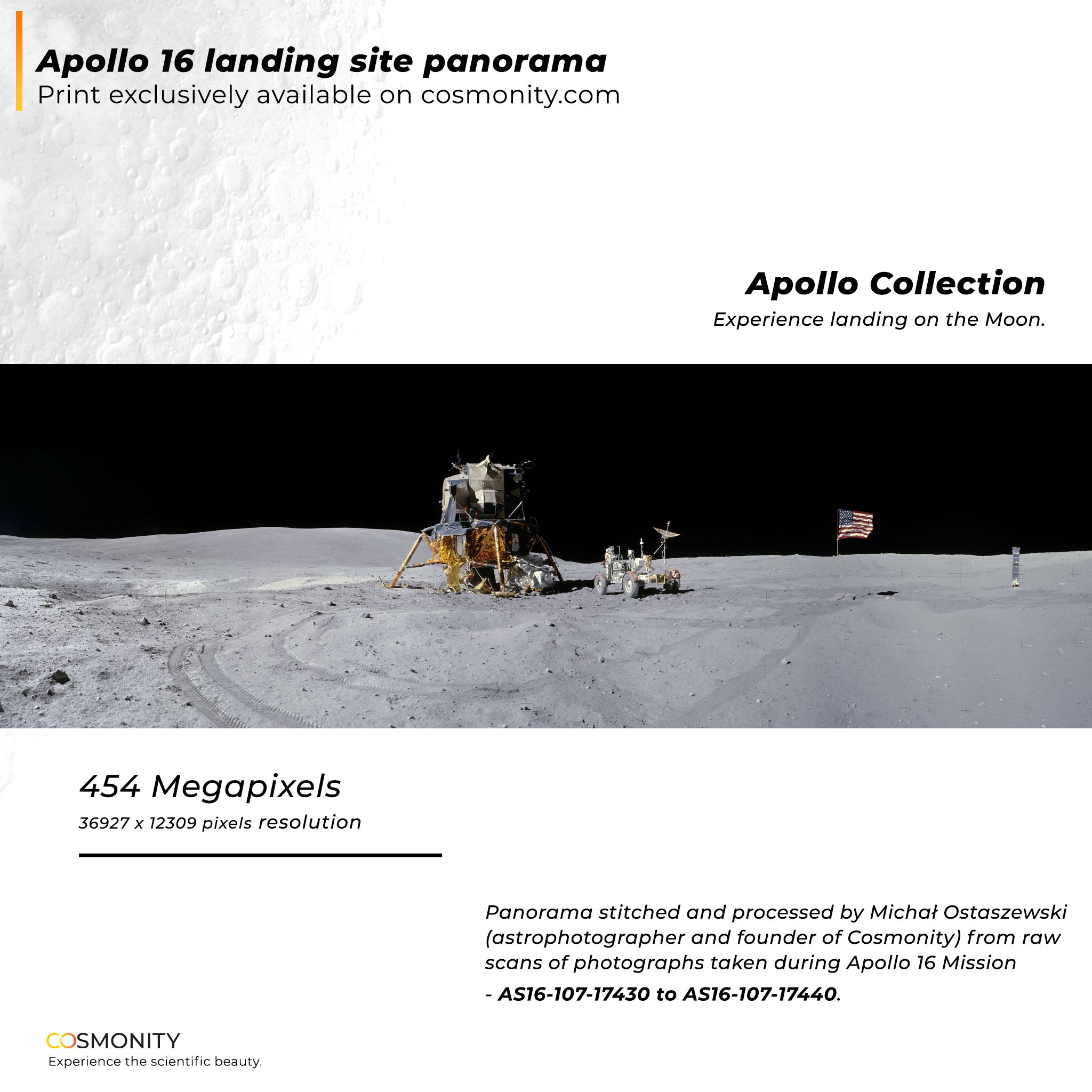 Apollo 16 Landing Site Panorama