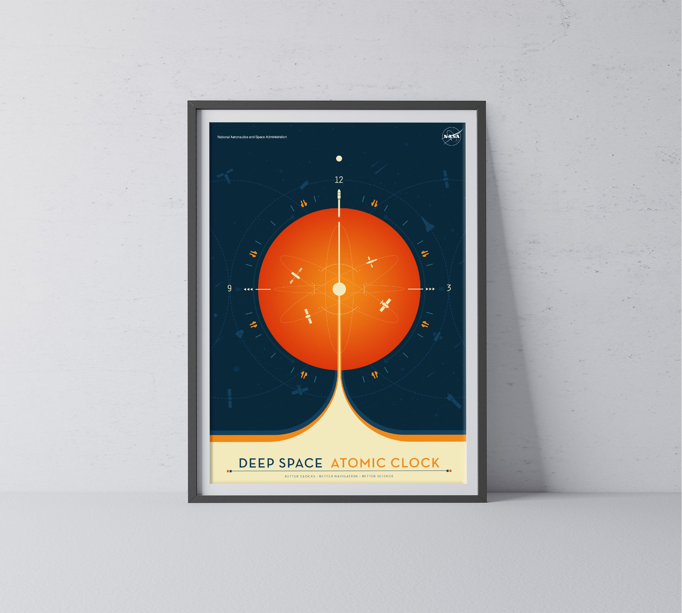 Atomic Clock Orange  - Visions of the Future NASA