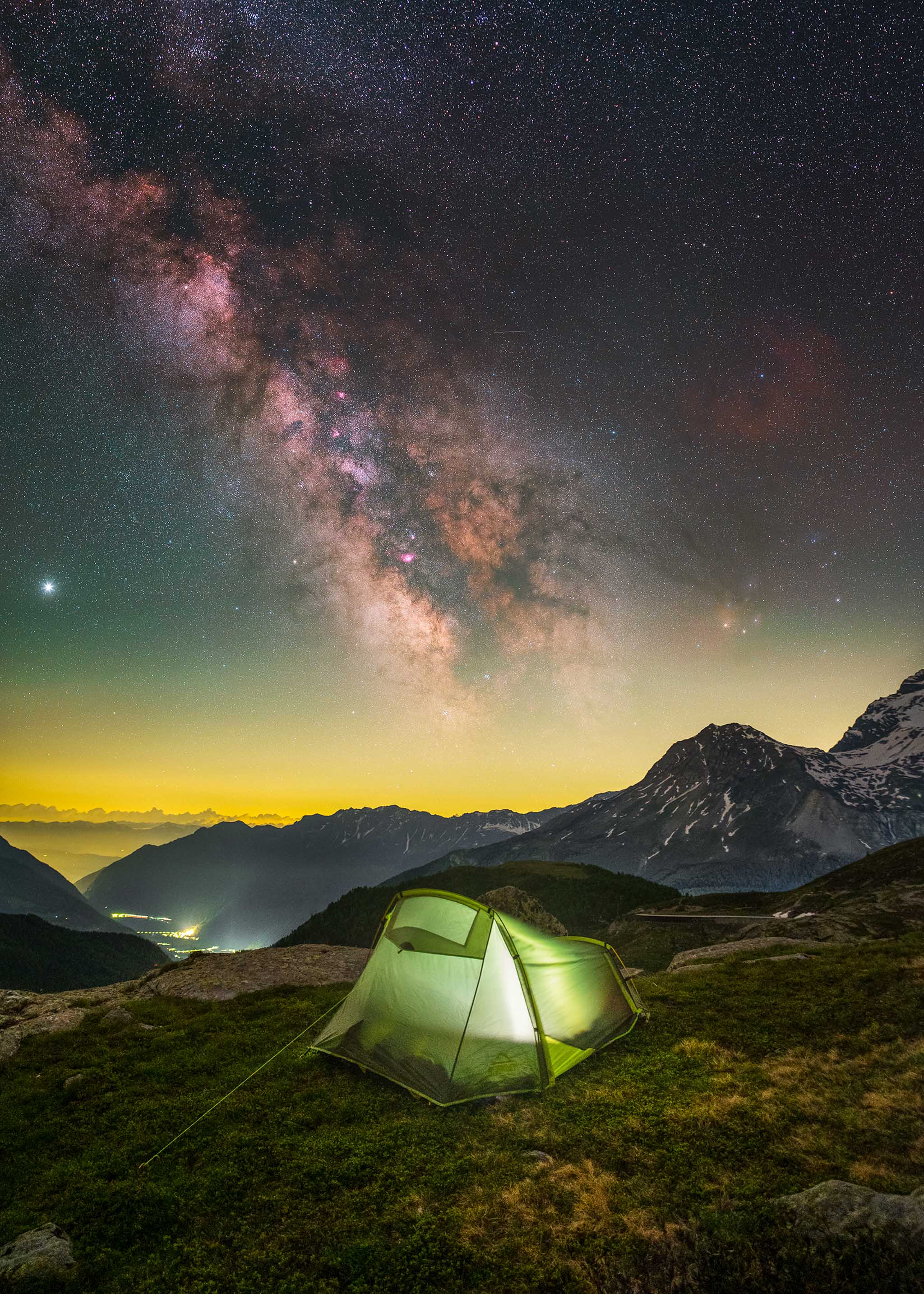 Camping in the Alps