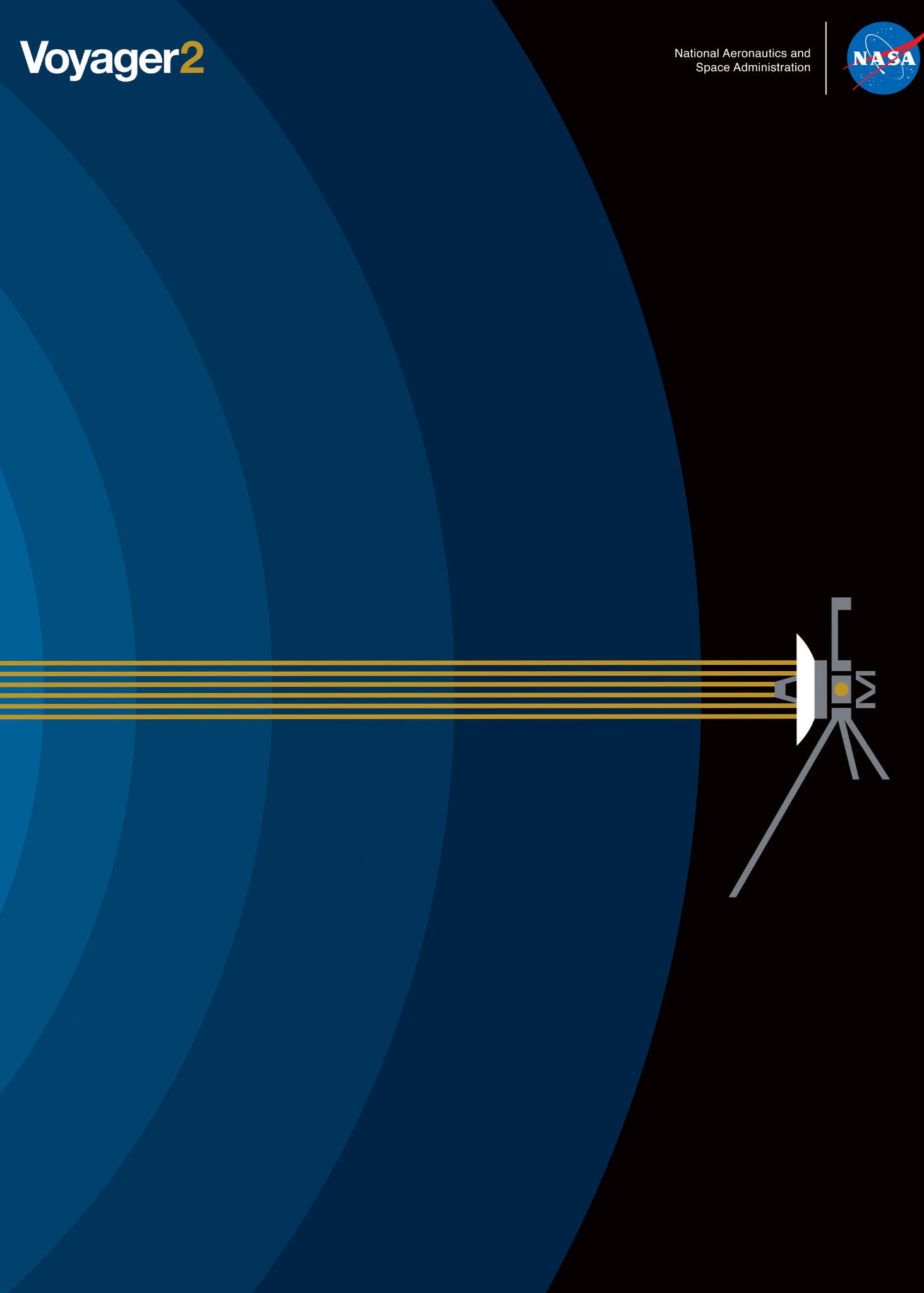 Voyager Interstellar Blue -  Plakat NASA