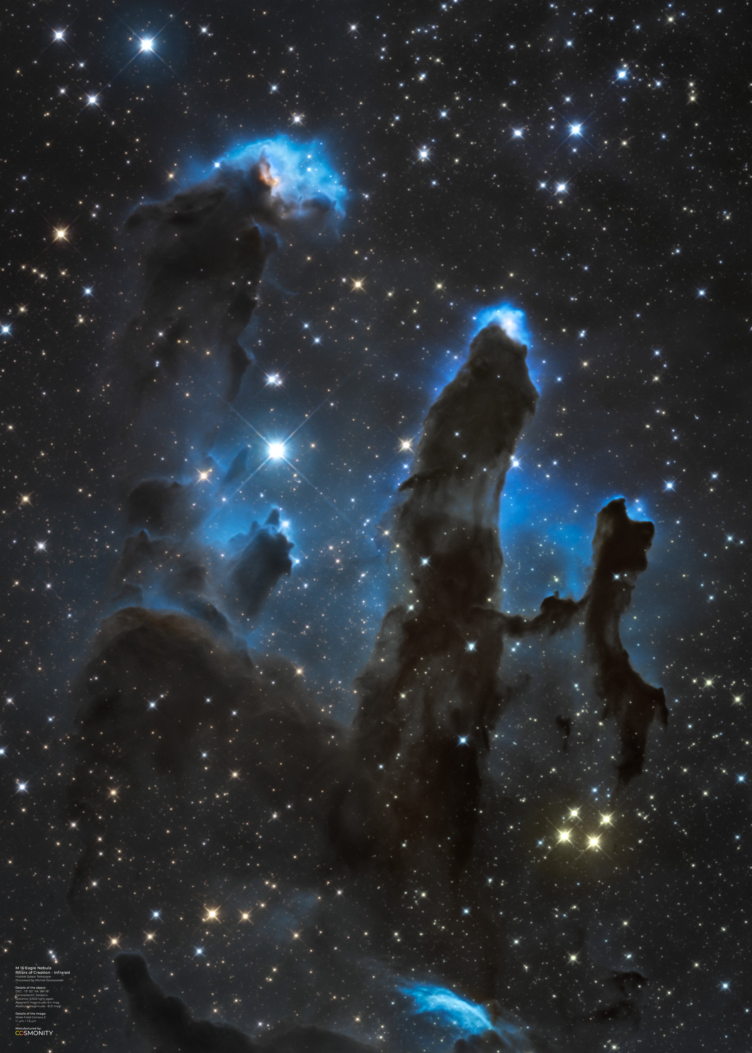 Eagle Nebula - Pillars of Creation - Infrared