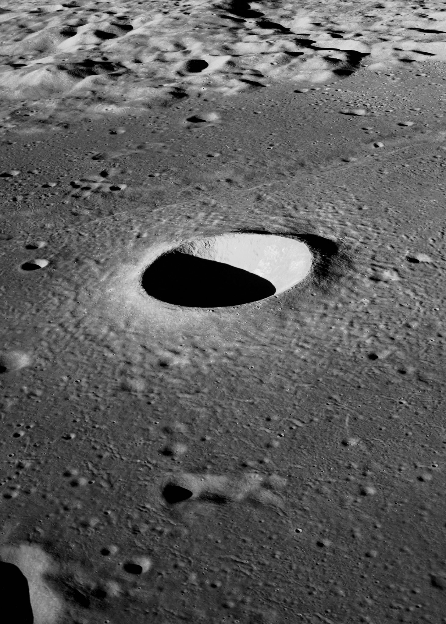 Hole on the Moon - Moltke Crater