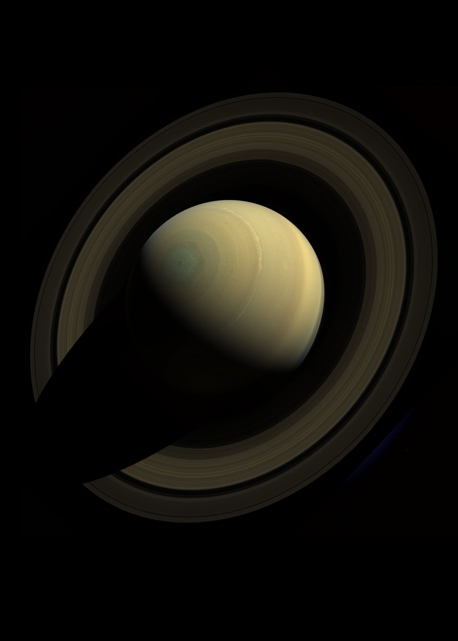 Saturn from the top