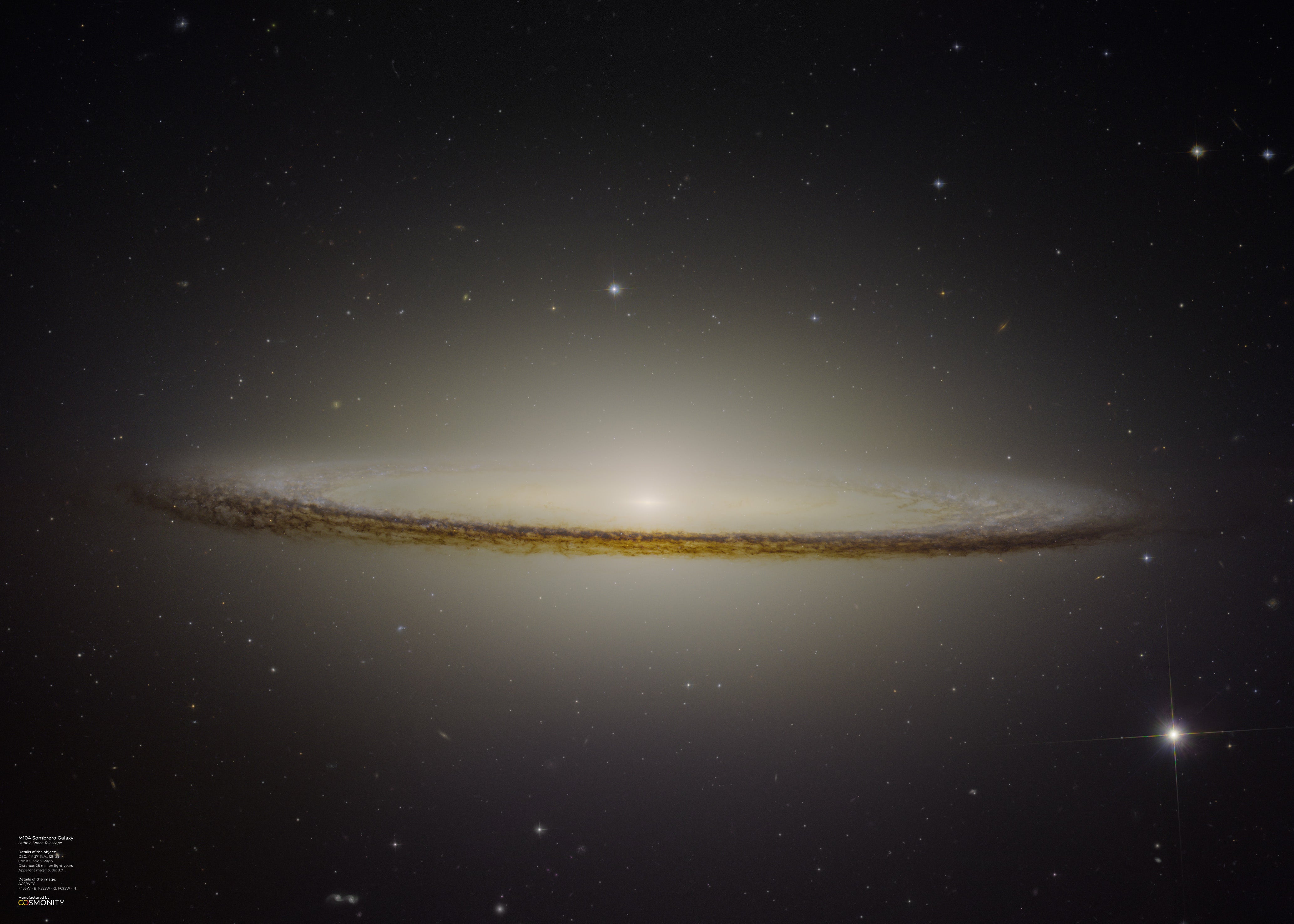 Messier 104 Sombrero Galaxy