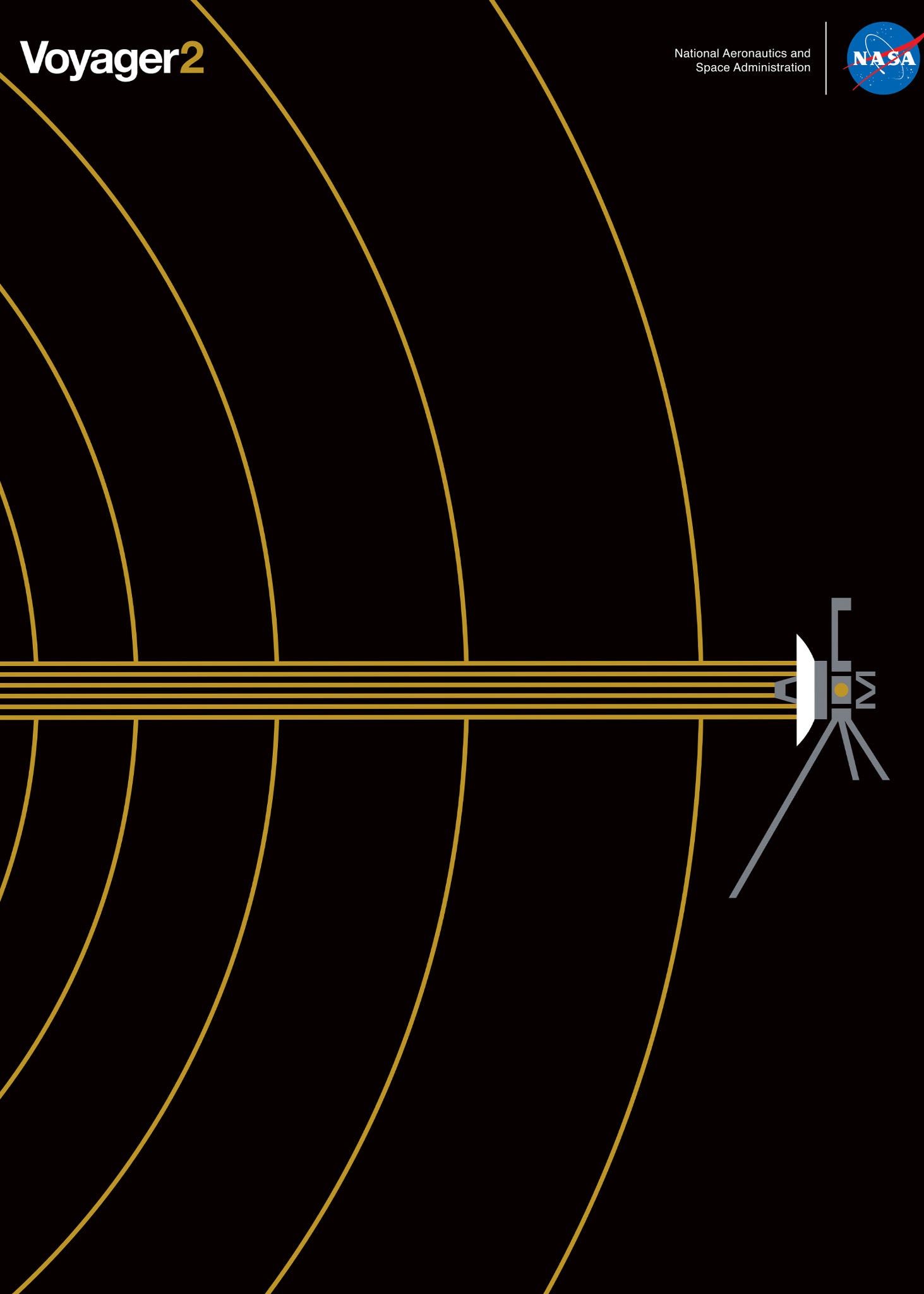 Voyager Interstellar Gold -  Plakat NASA
