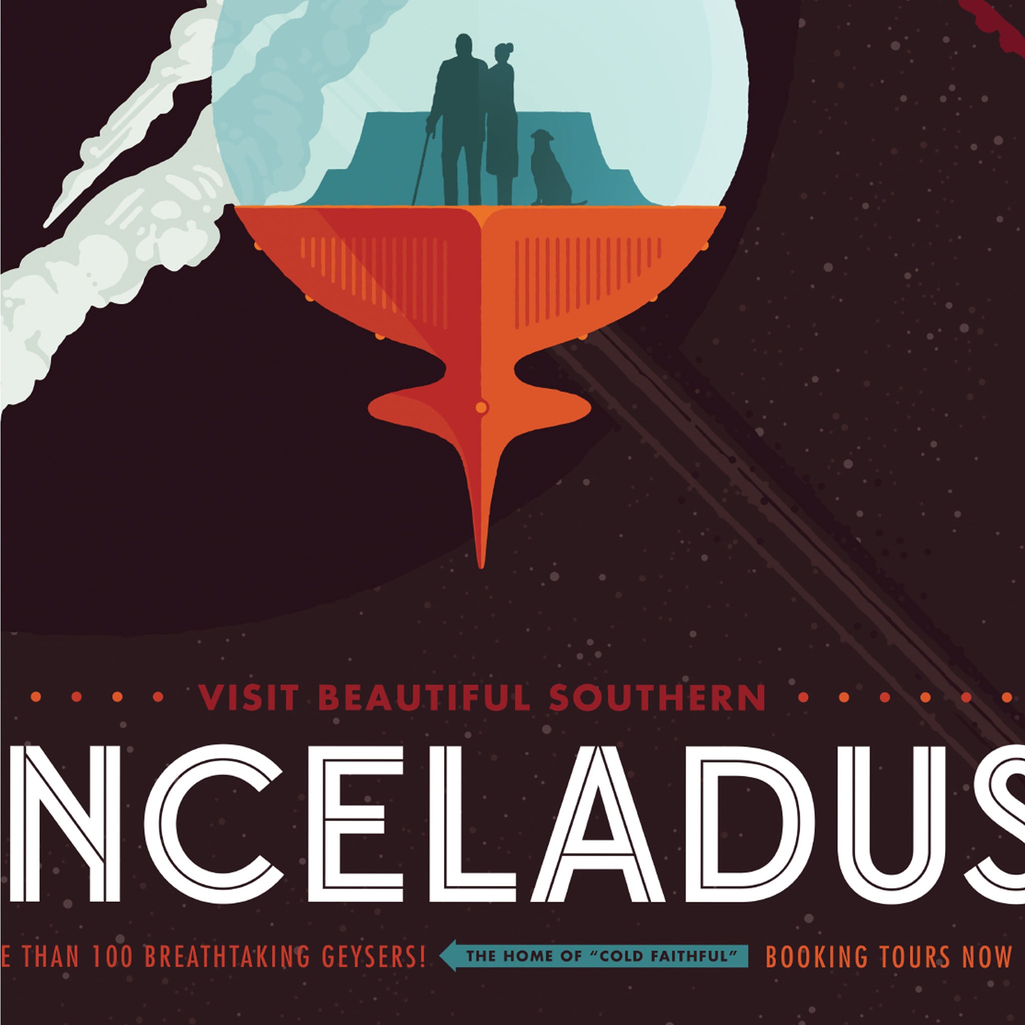 Enceladus - Visions of the Future Plakat NASA