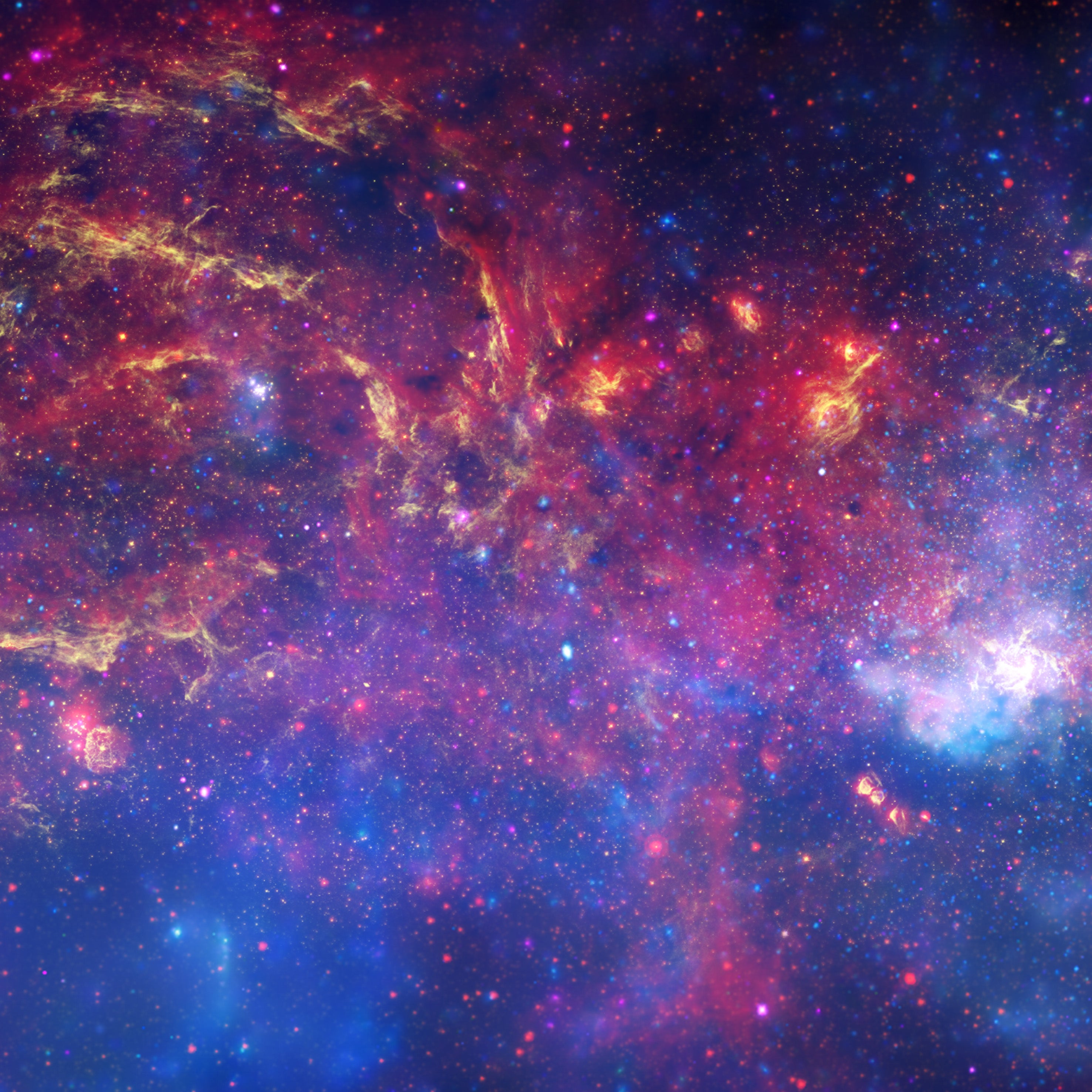 Centrum Galaktyki z największych obserwatoriów NASA