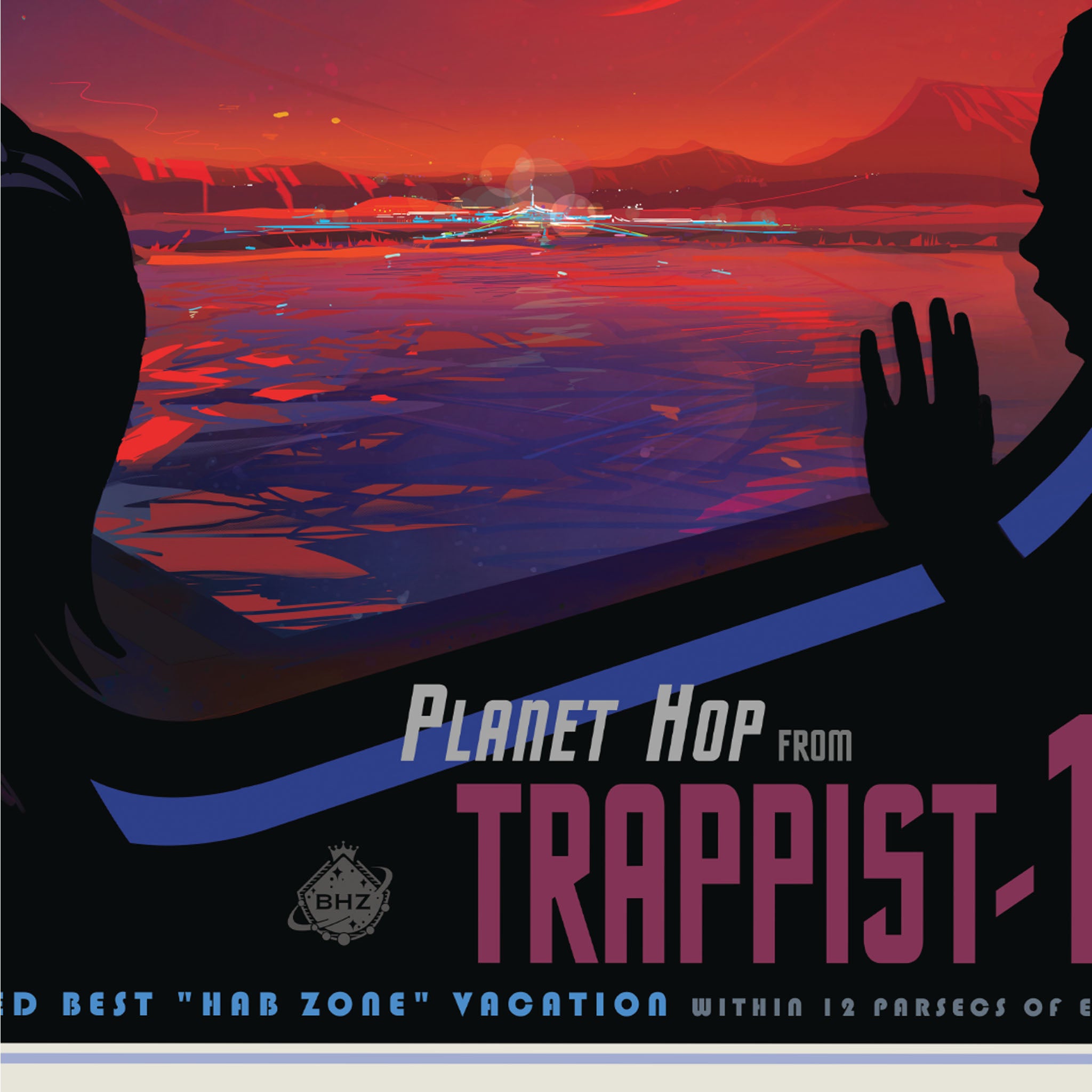 Trappist 1e - Visions of the Future Plakat NASA