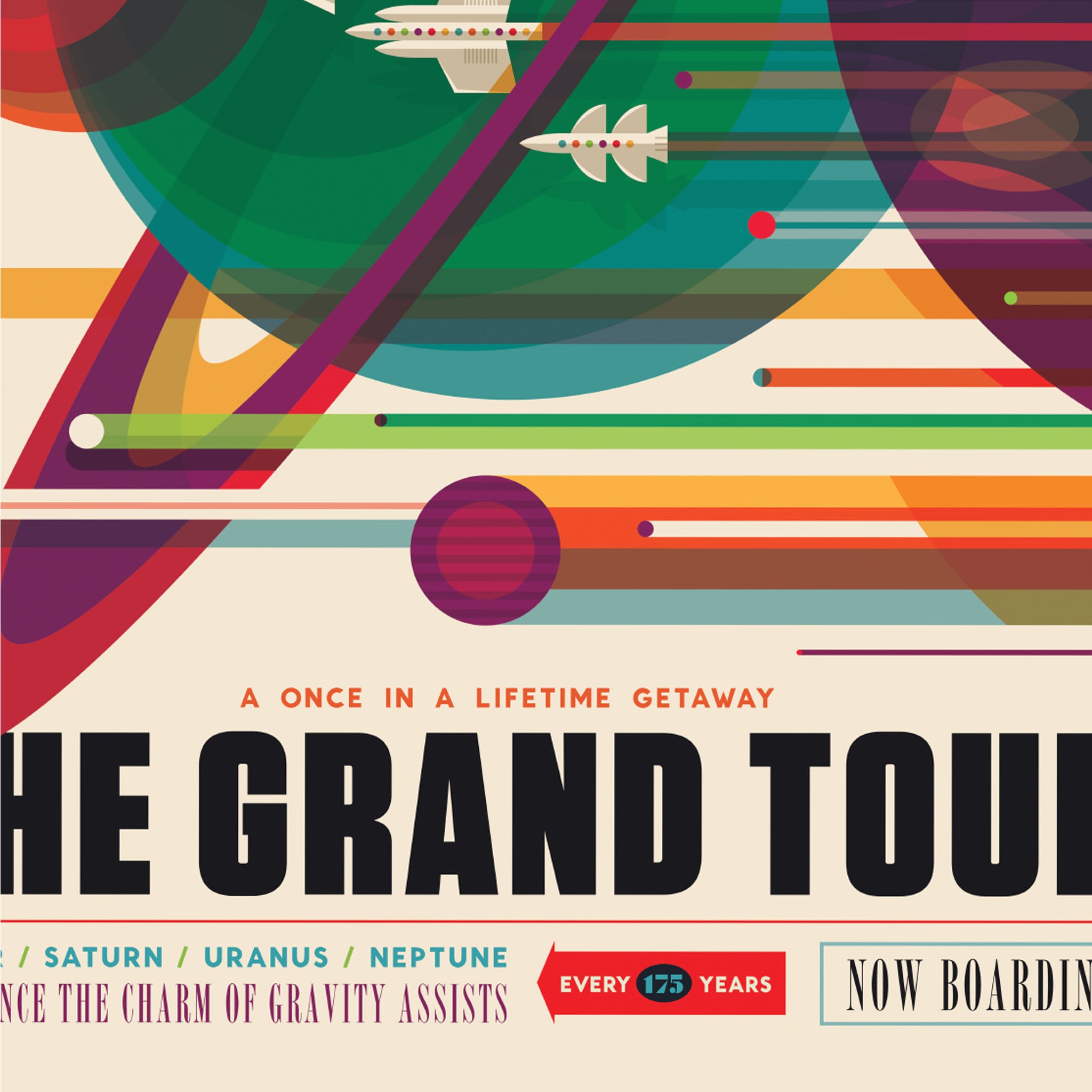 Grand Tour - Visions of the Future Plakat NASA
