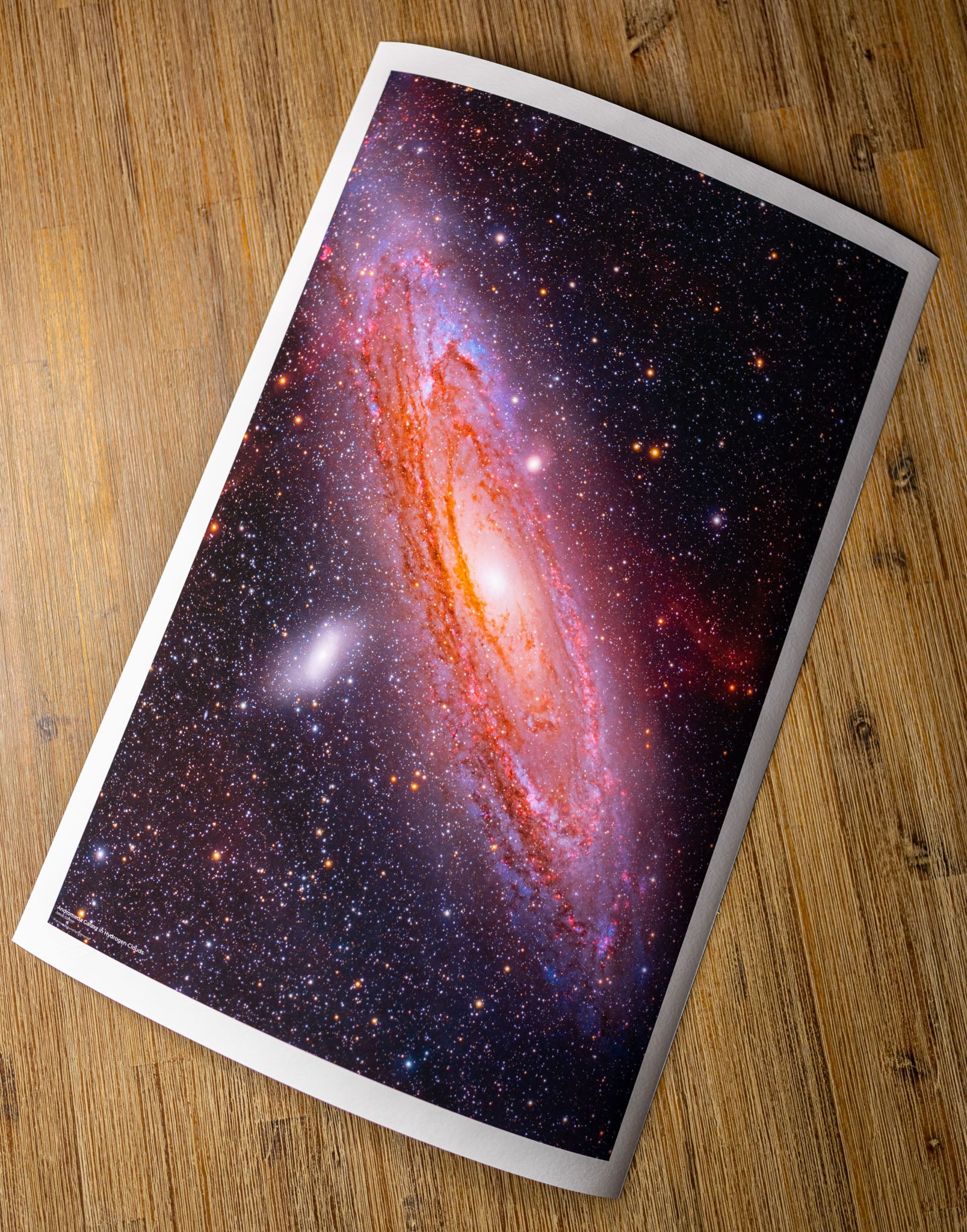 Andromeda Galaxy in Hydrogen Clouds