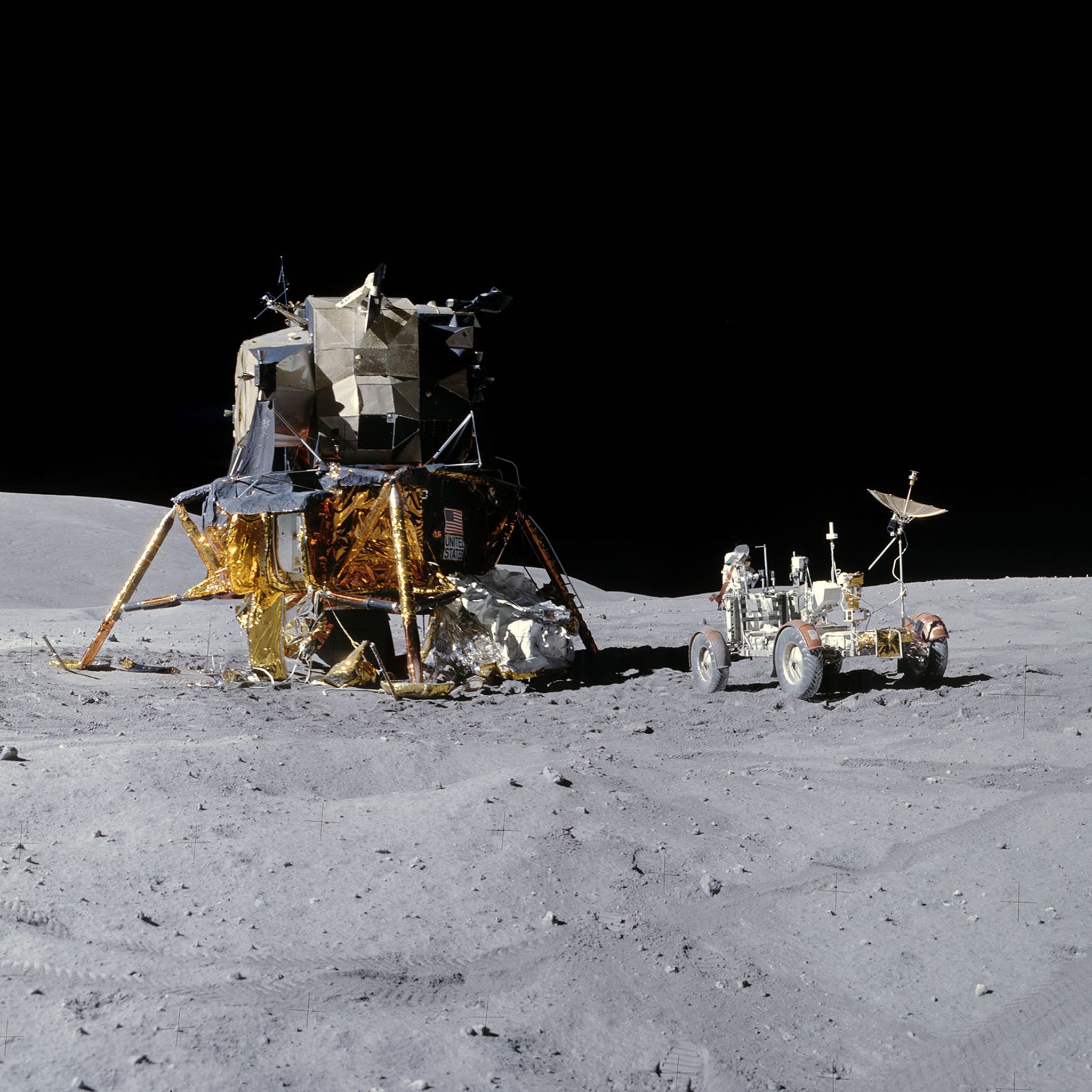 Apollo 16 Landing Site Panorama