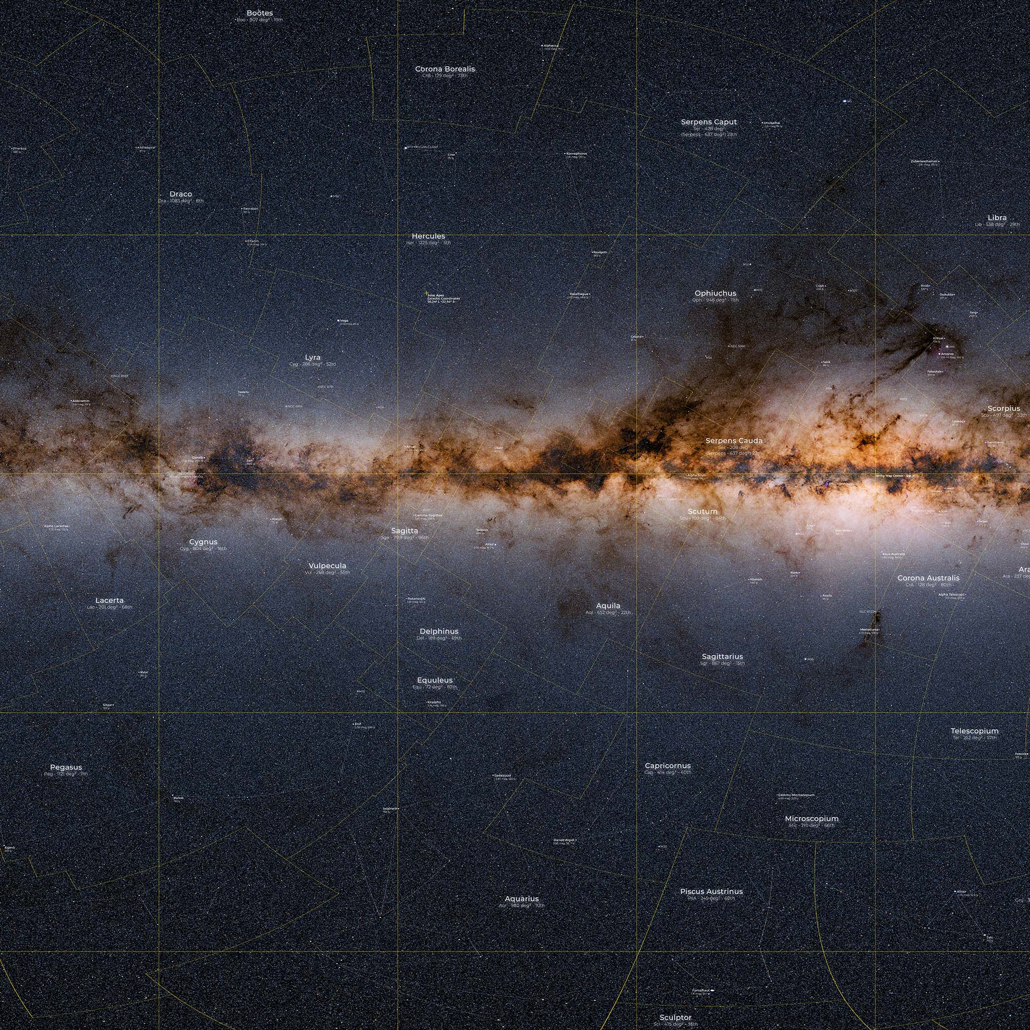 Mapa Nieba - Droga Mleczna