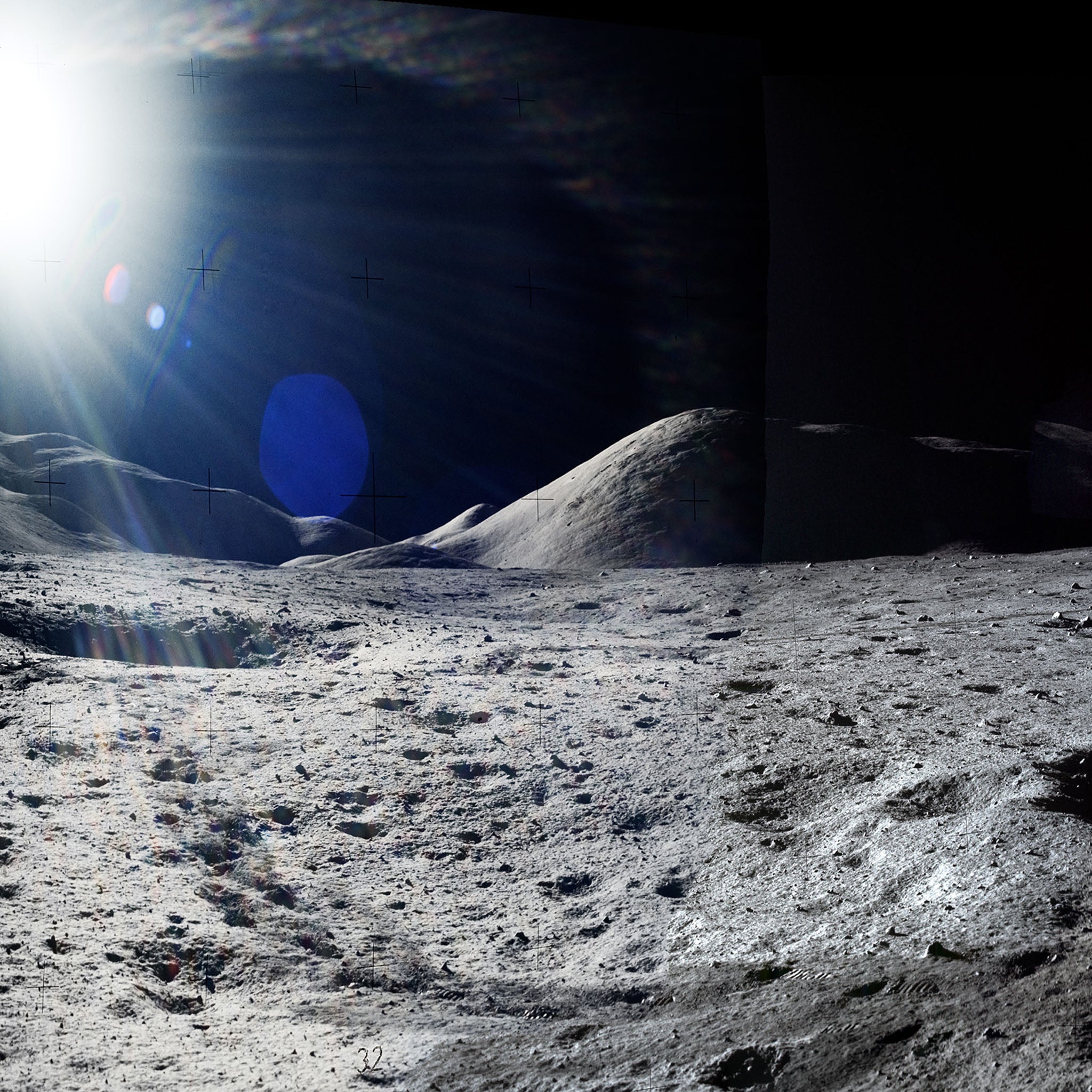 Apollo 17 in the Sun Panorama